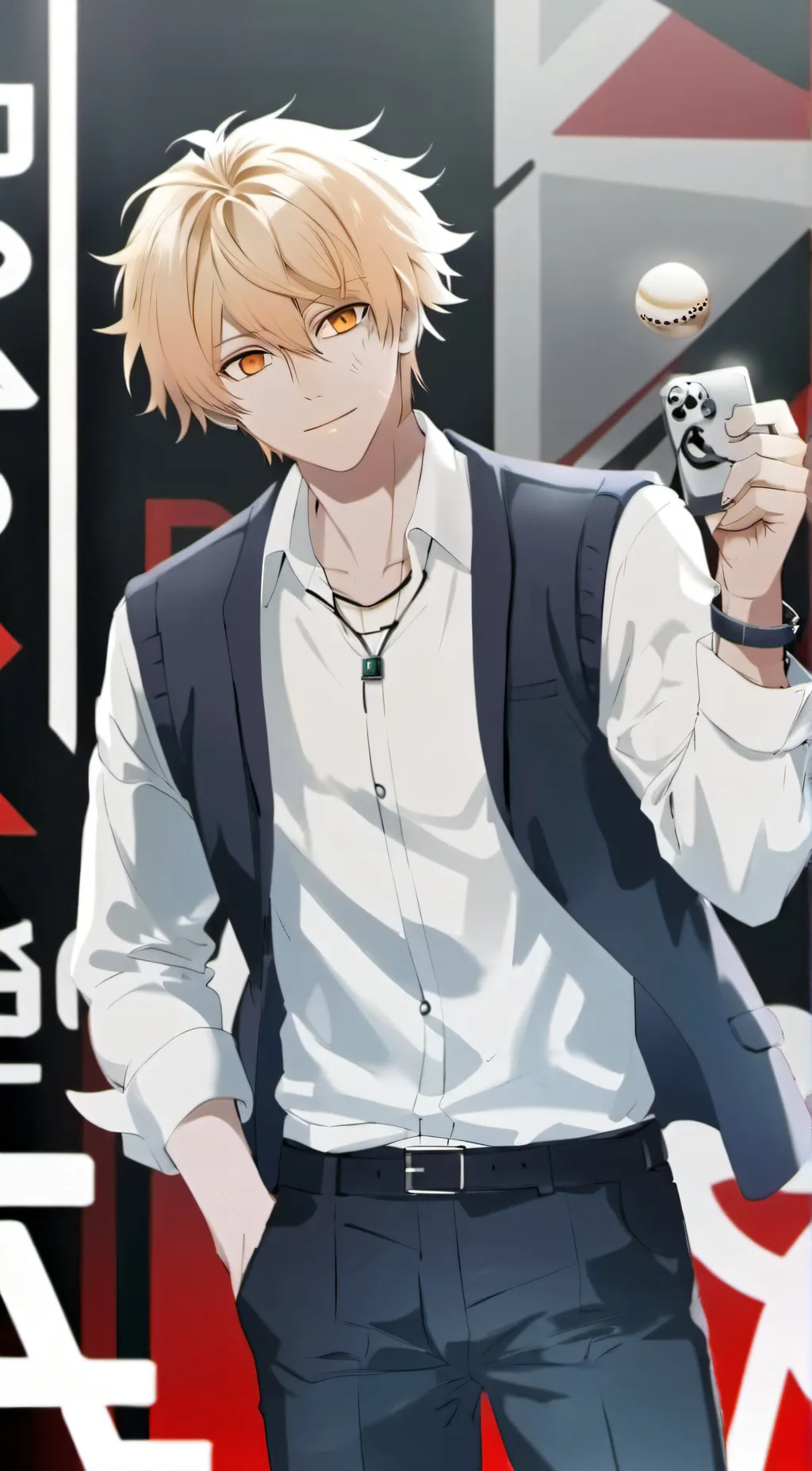 ai character: bakugo  background