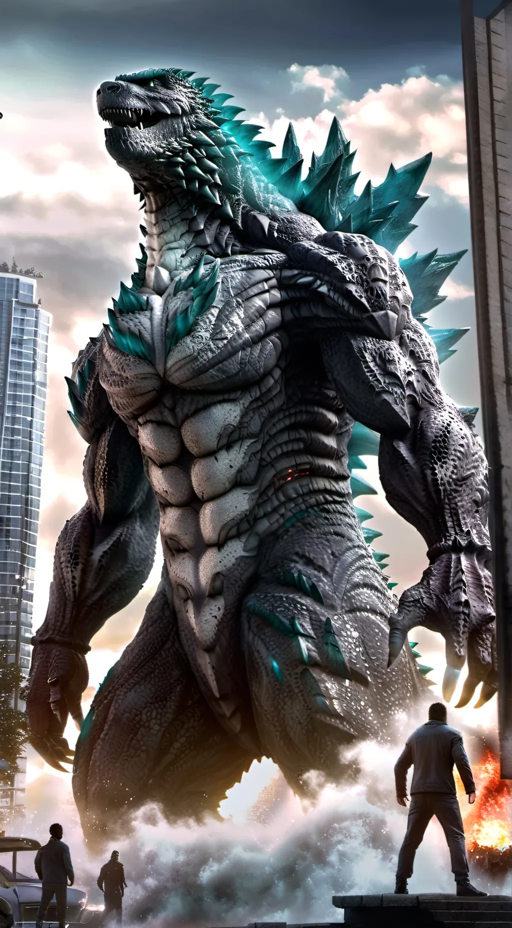 ai character: Stonezilla background