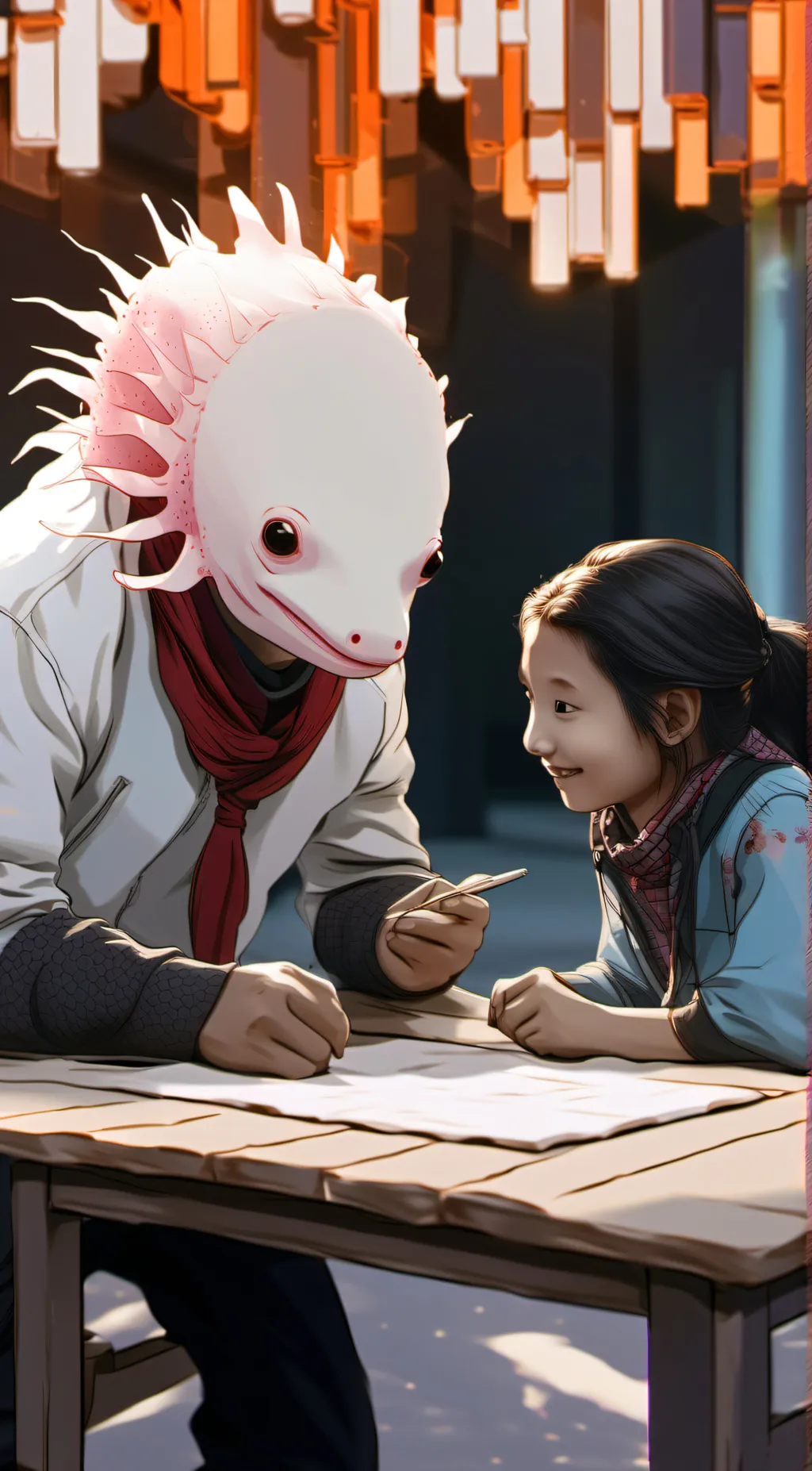 ai character: Axol And Melony background