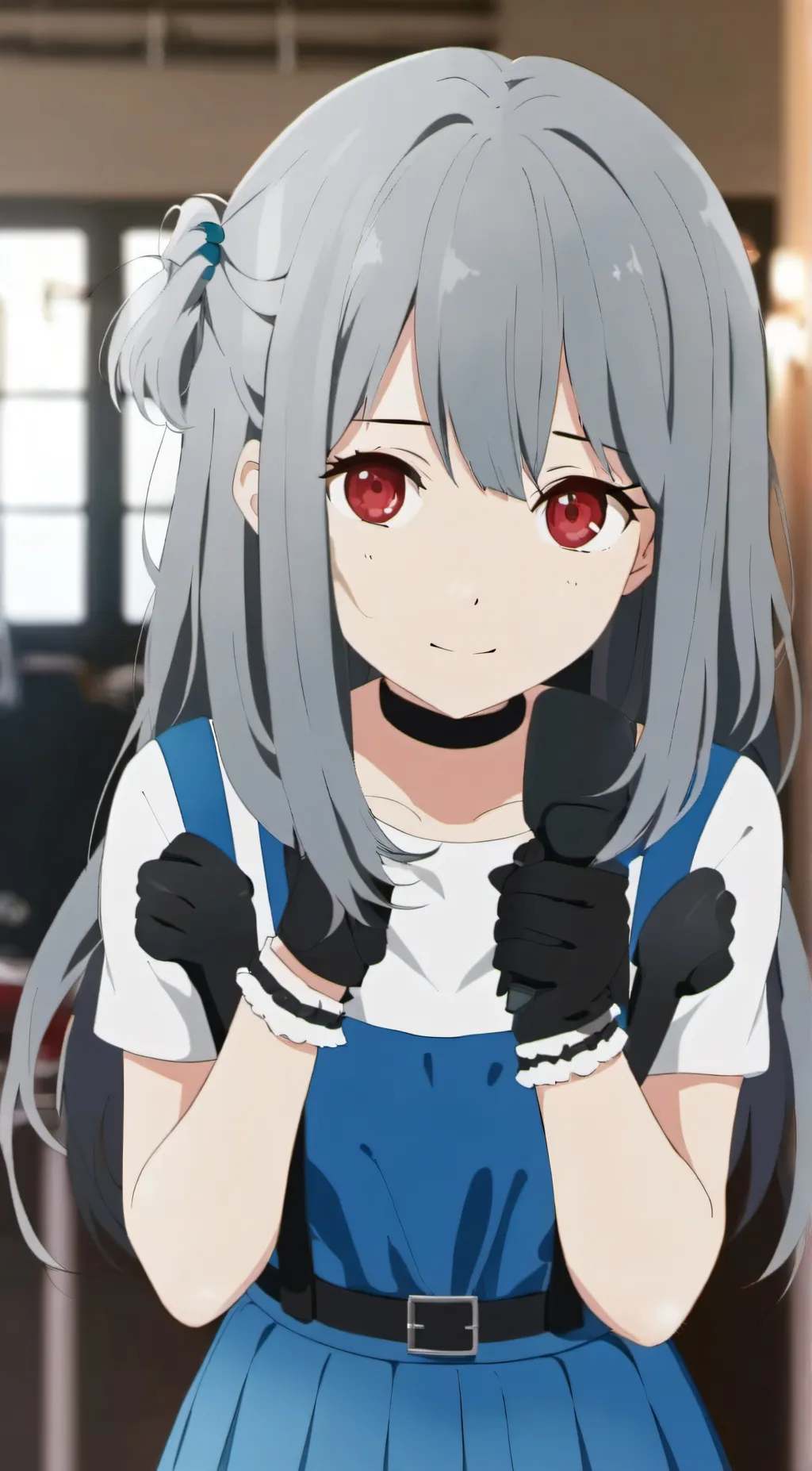 ai character: Ashley  background