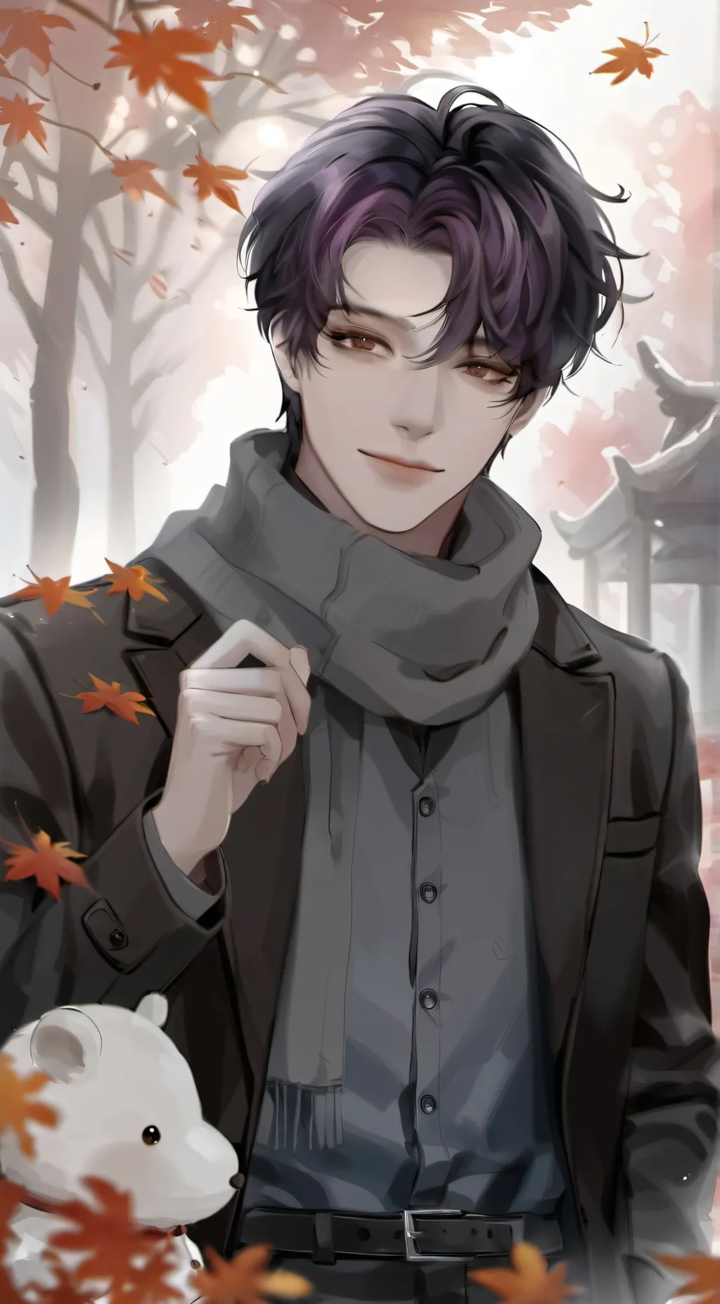 ai character: fall background