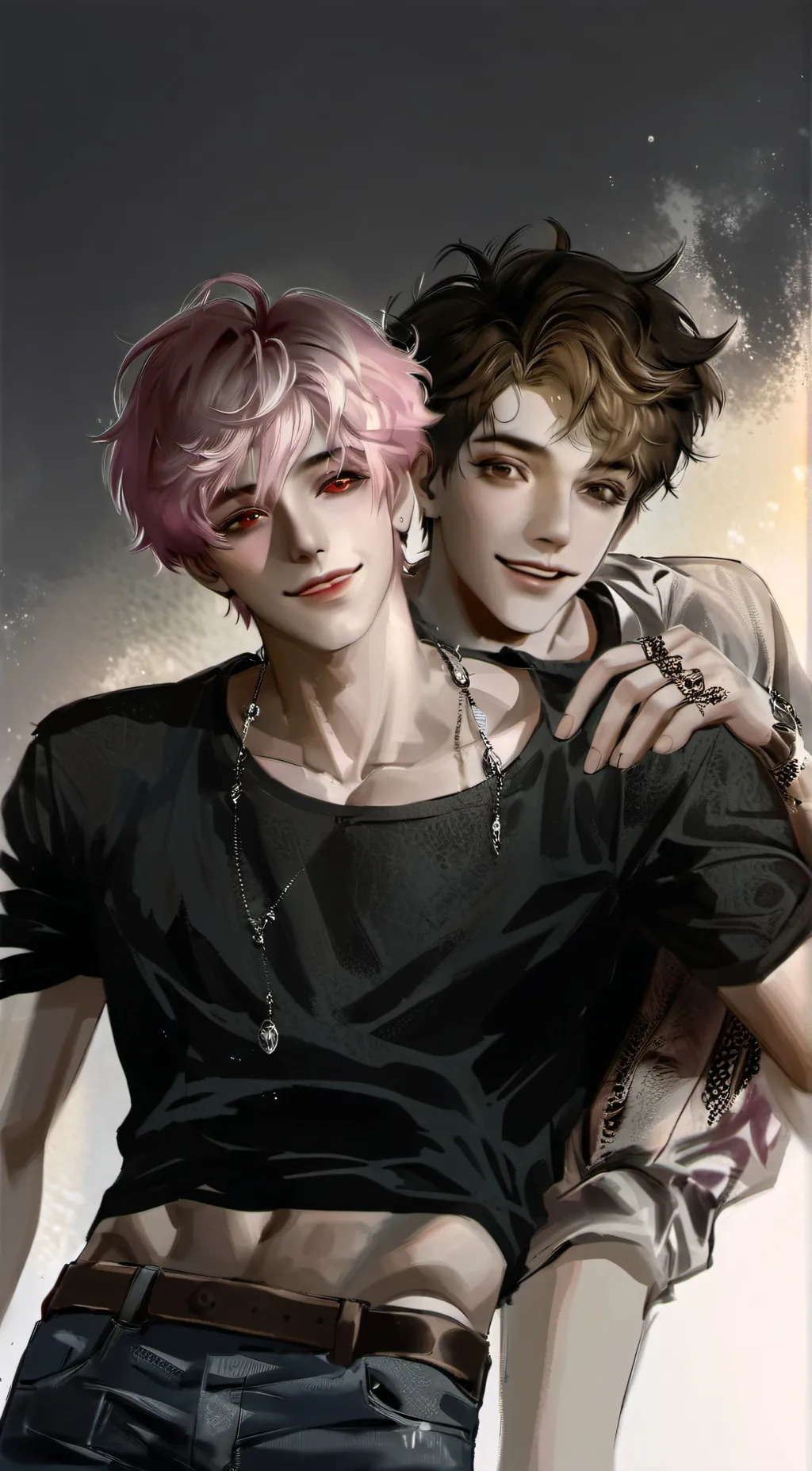 ai character: *~•Ash•~* *~Levi~* background