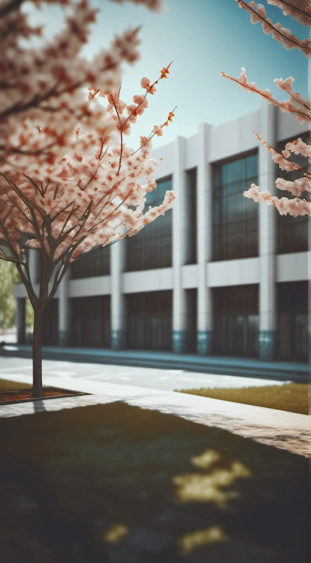 ai character: hybrid school  background