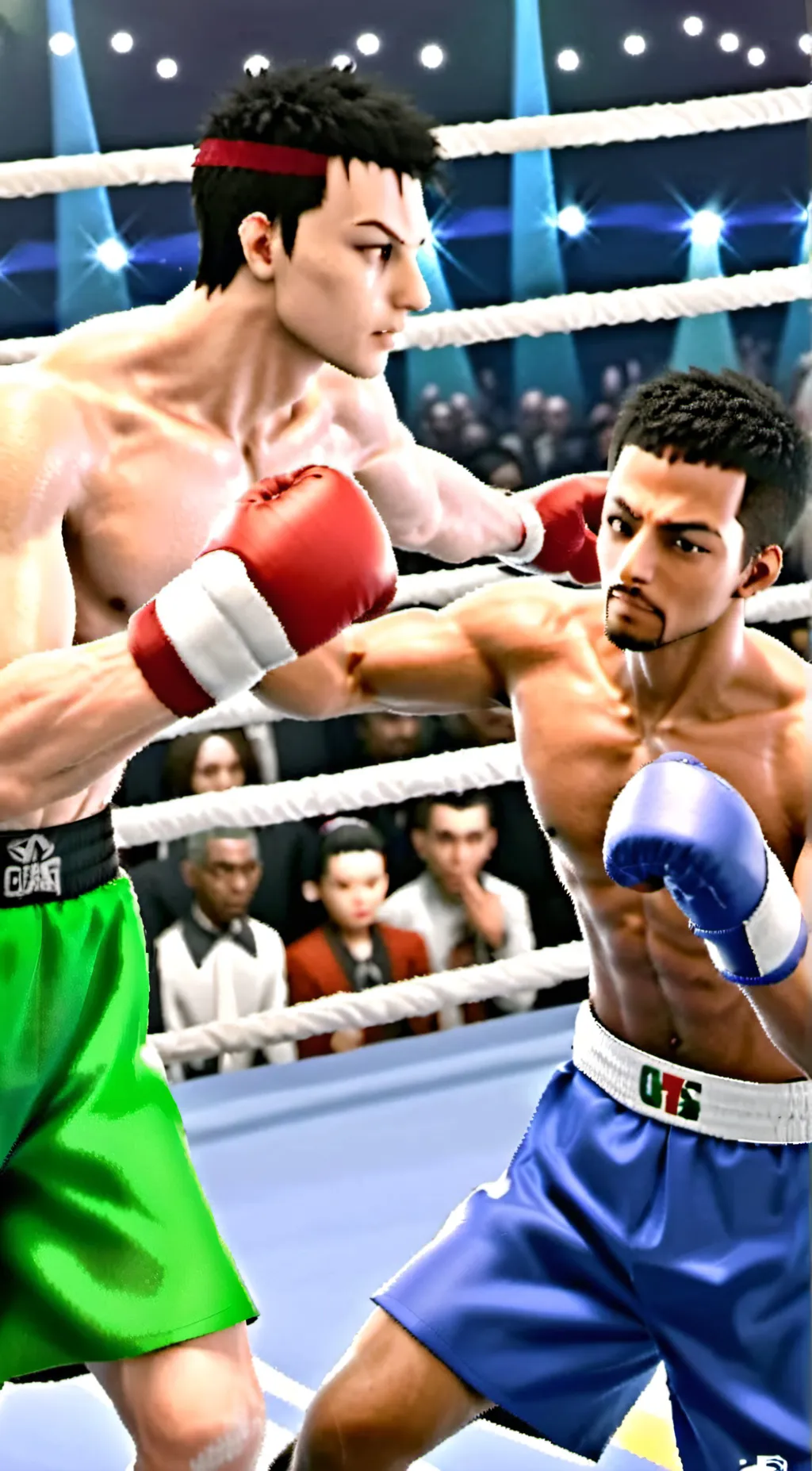 ai character: Boxing fight background