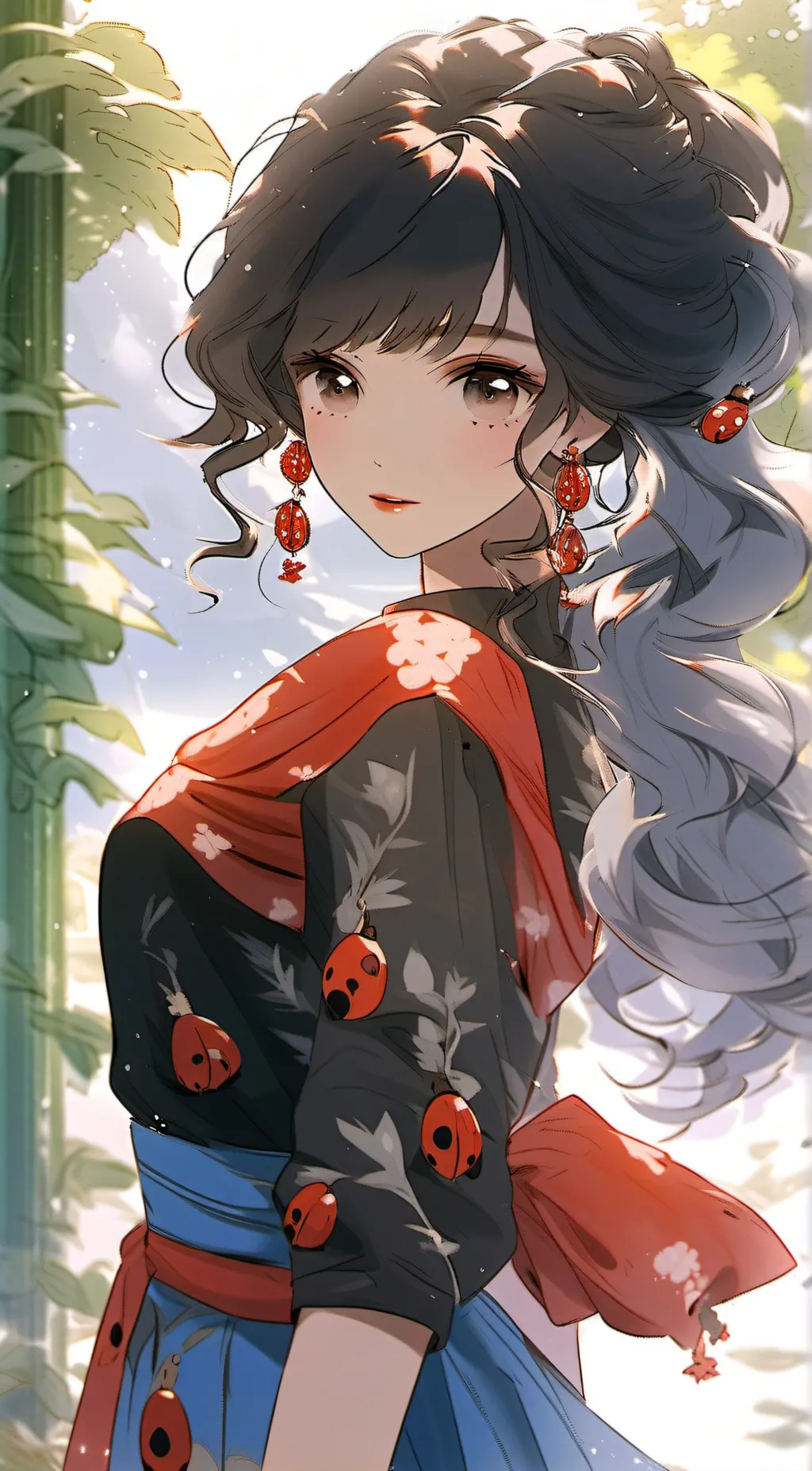 ai character: Ladybug background