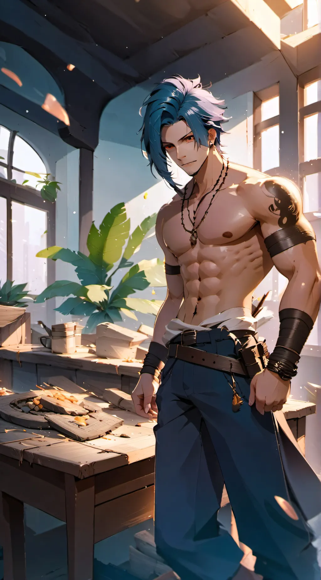 ai character: ✞ ASH ✞ background