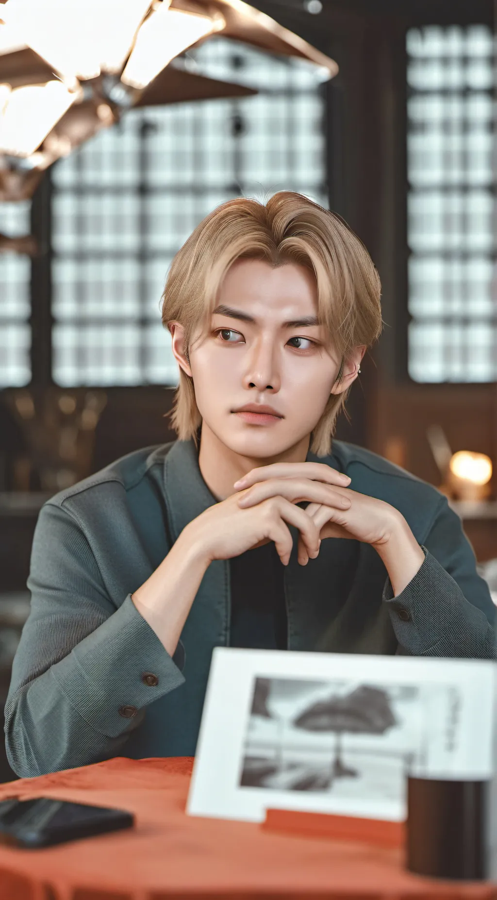 ai character: v from bts background