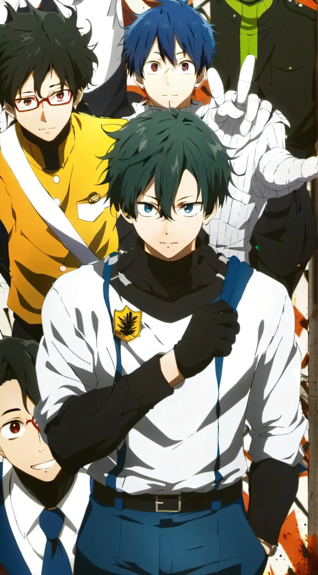 ai character: mha pool background