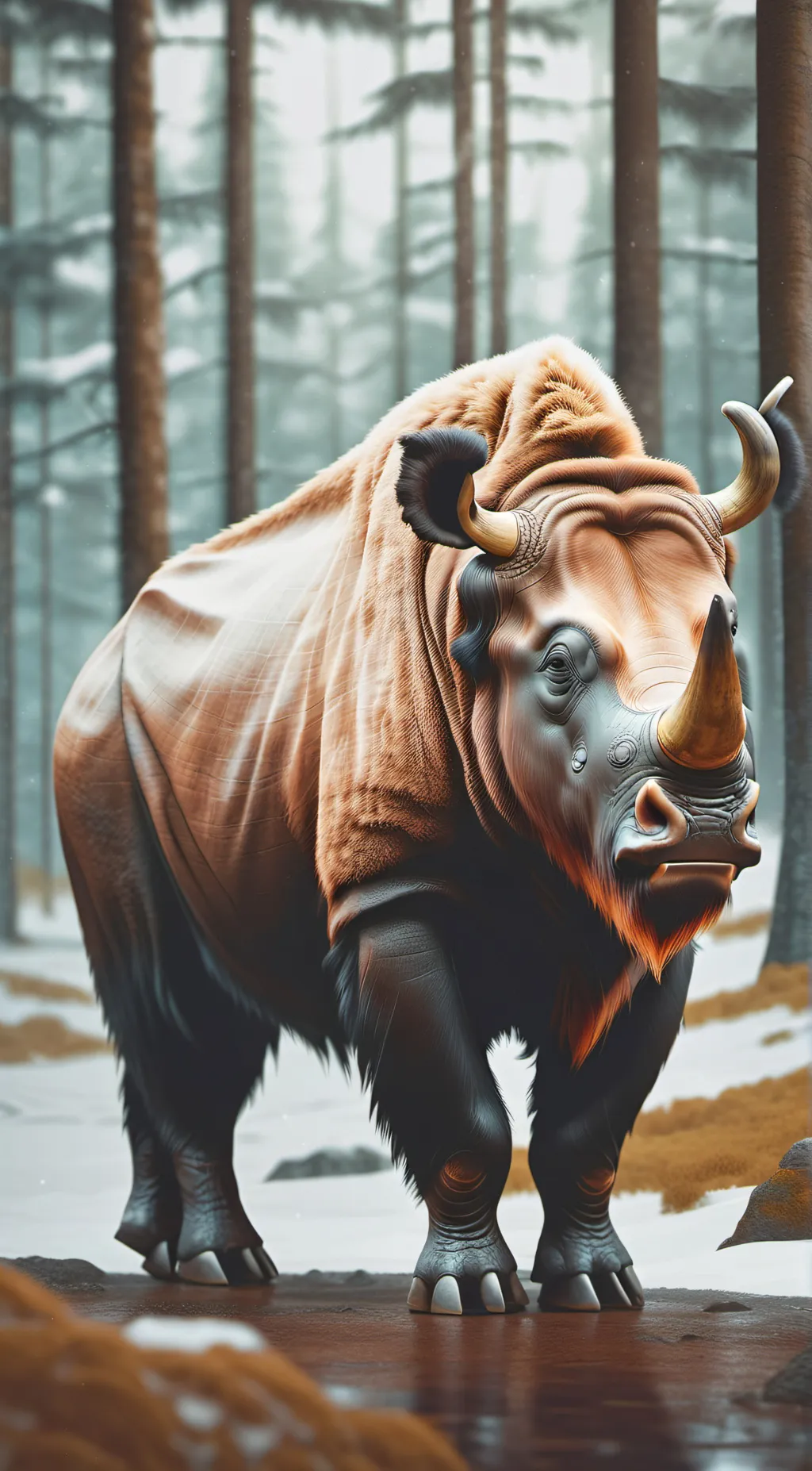 ai character: Elasmotherium  background