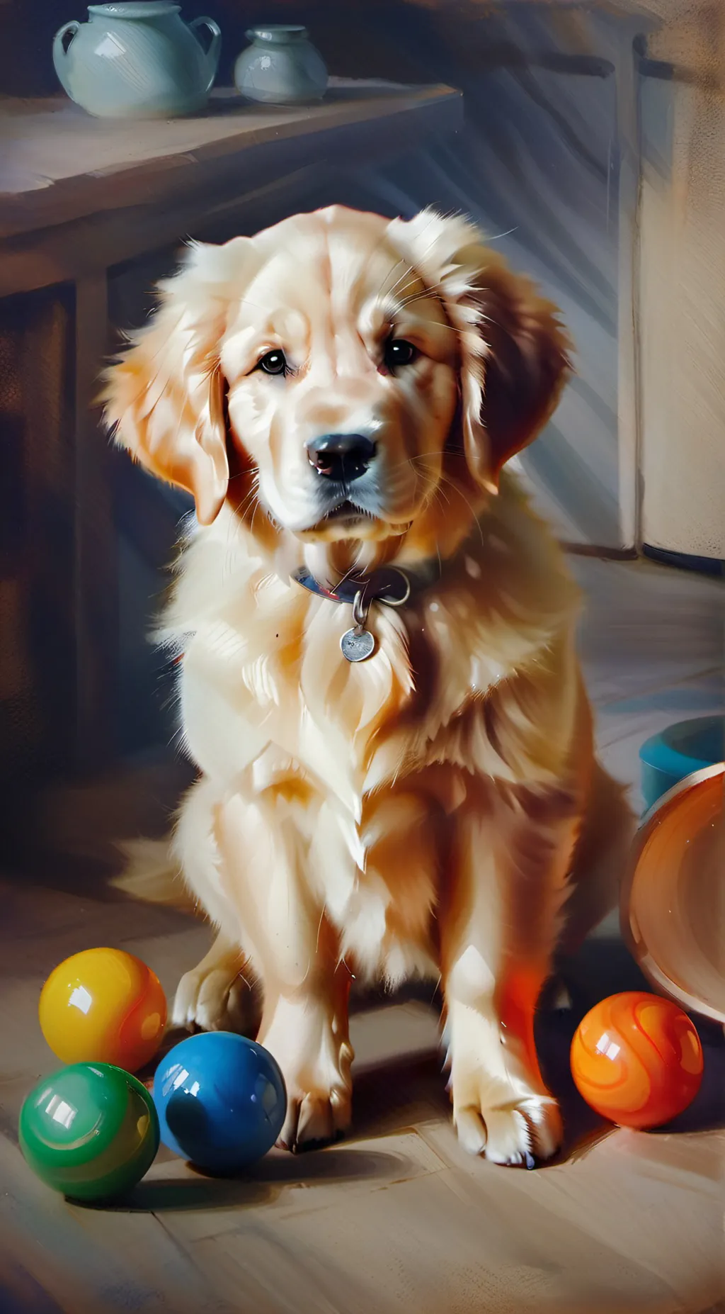 ai character: james violet background