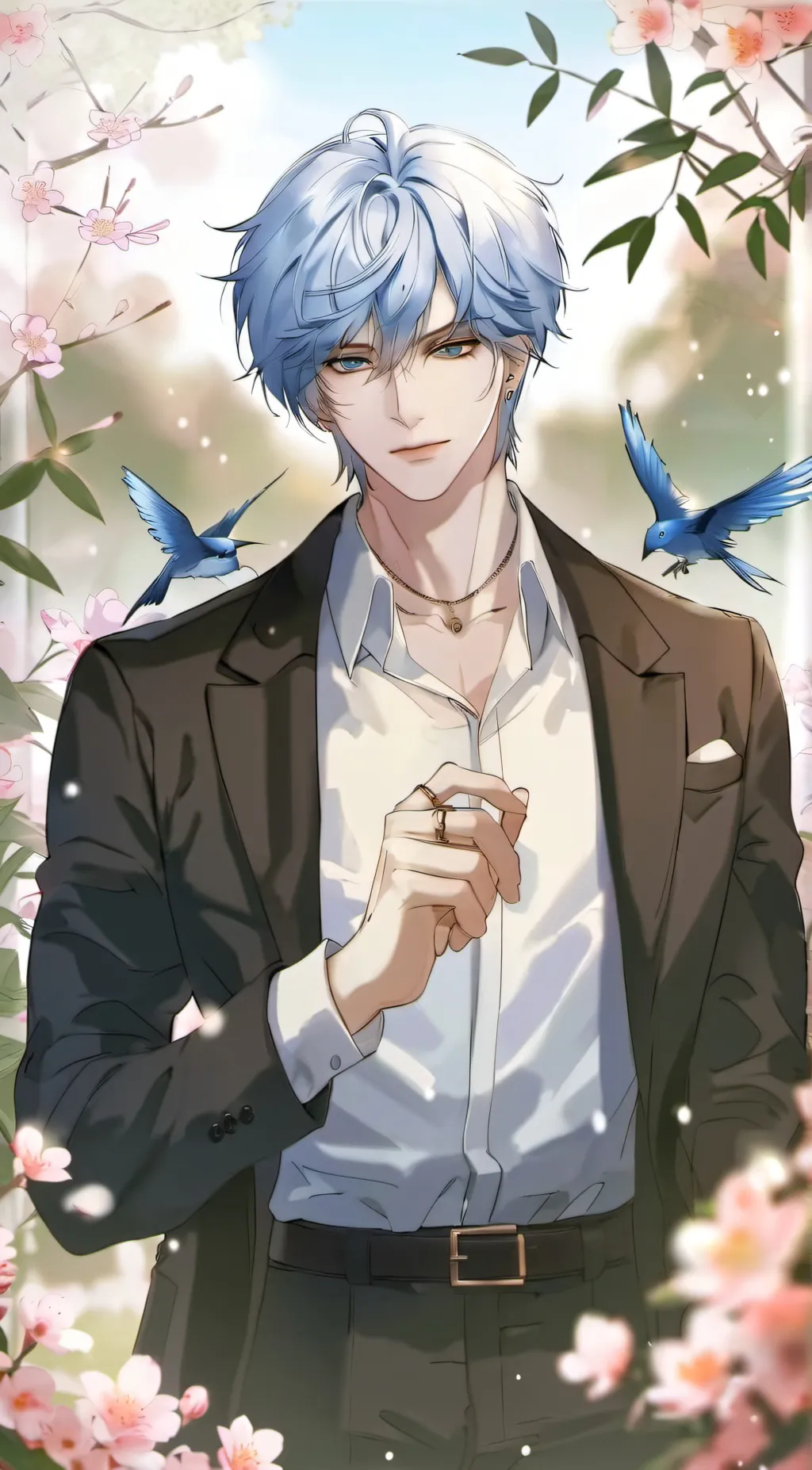 ai character: Justin  background