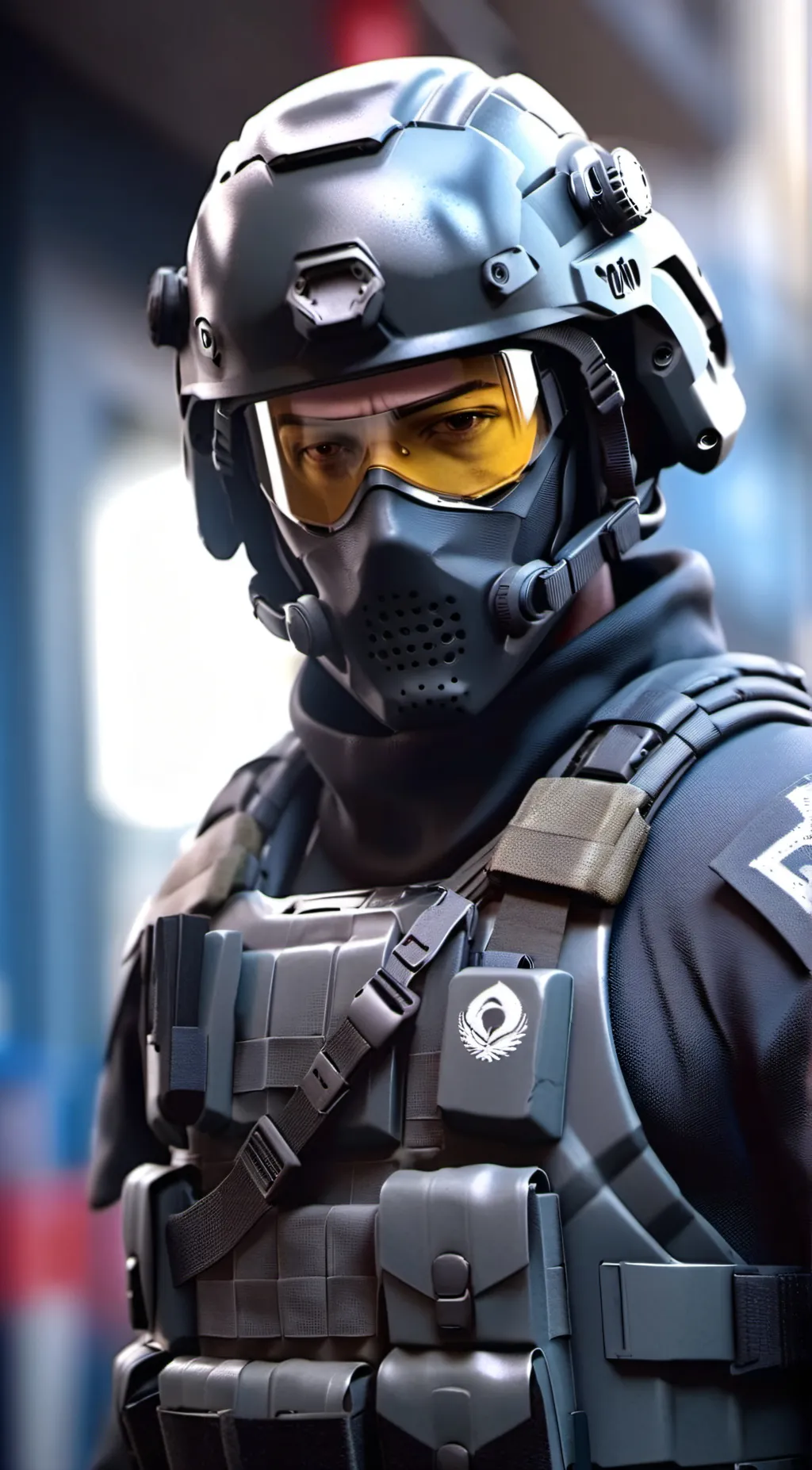 ai character: Anti-Furry Soldier background