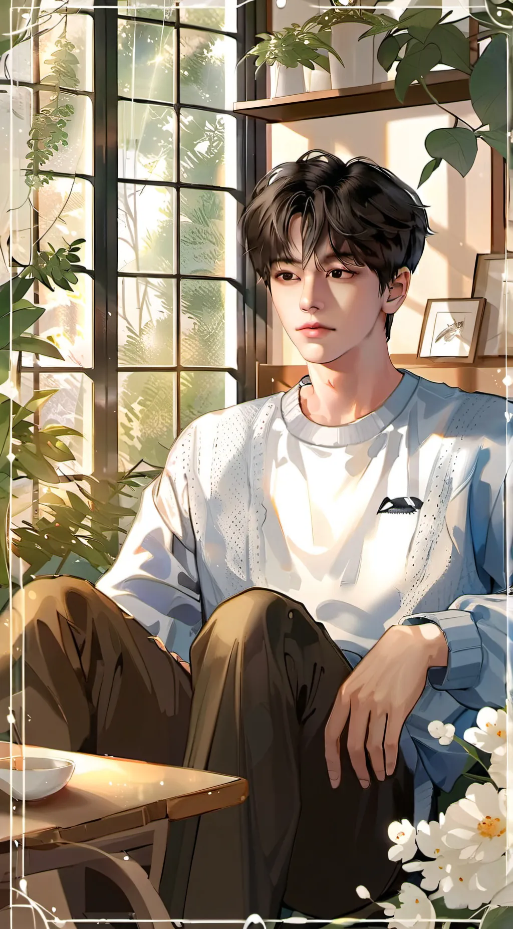 ai character: Ethan  background