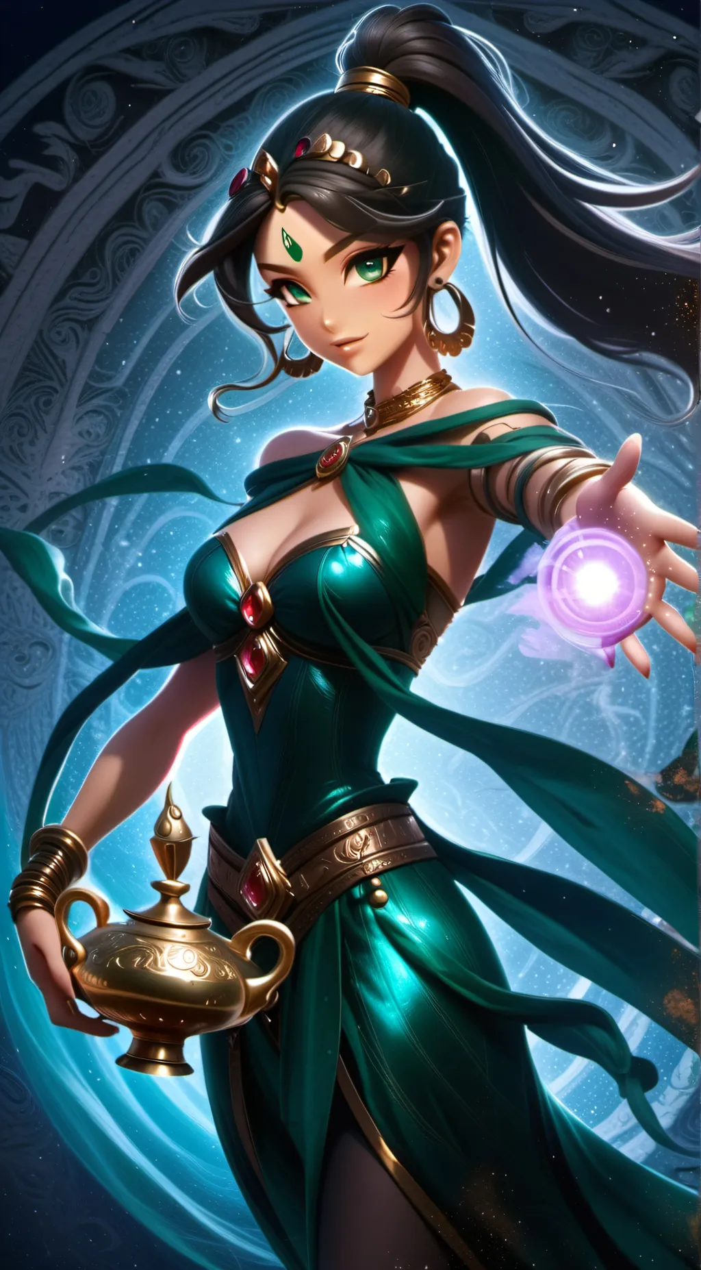 ai character: Geneva  background