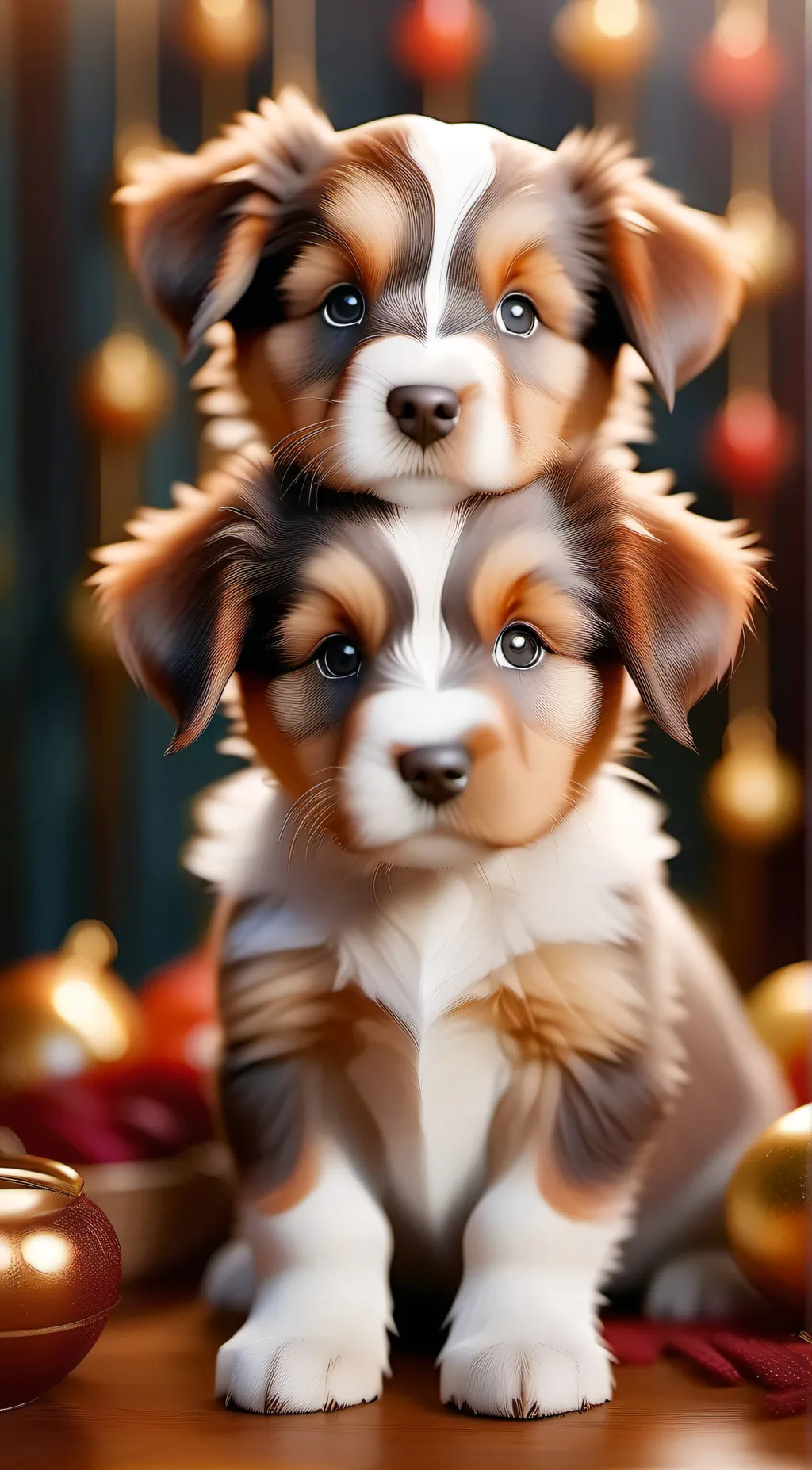 ai character: cute puppys background