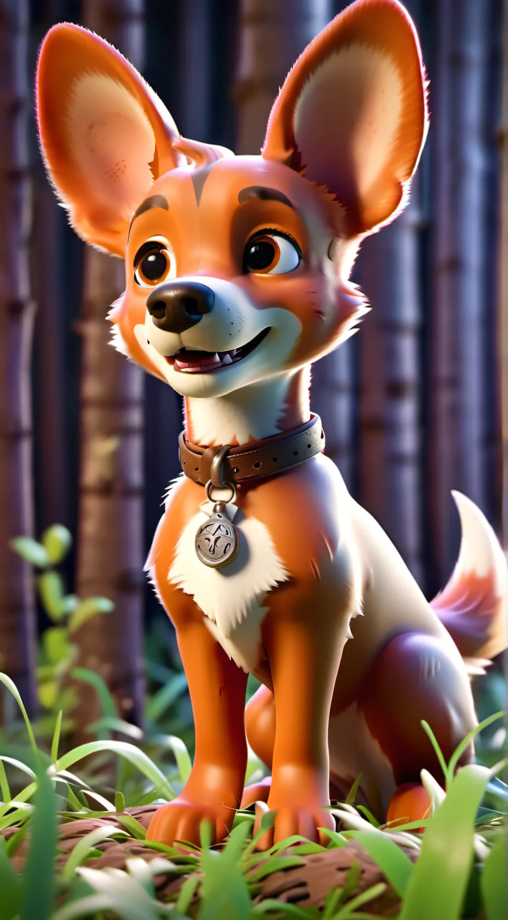 ai character: Bluey universe 🐜 background