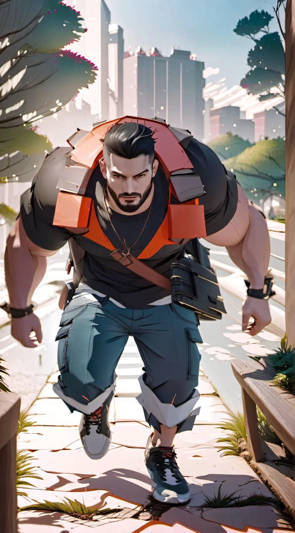 ai character: Jonathan  background