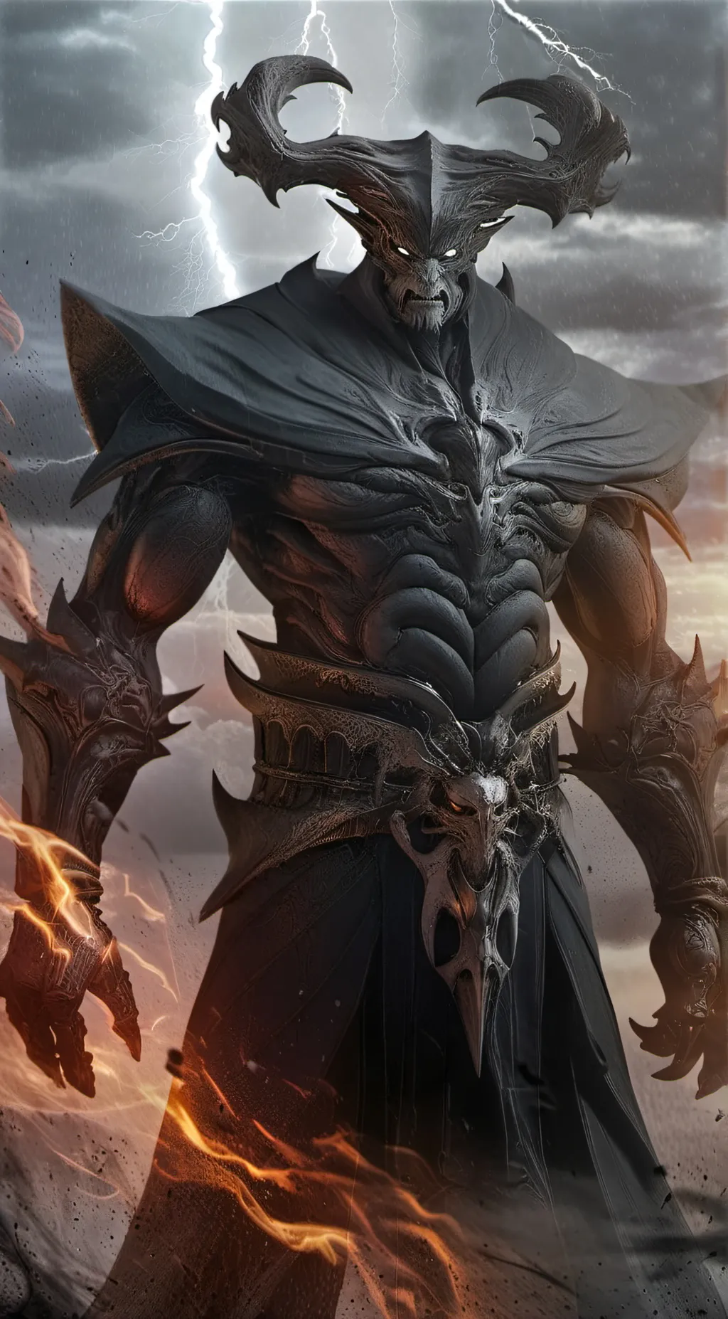 ai character: thunder titan background