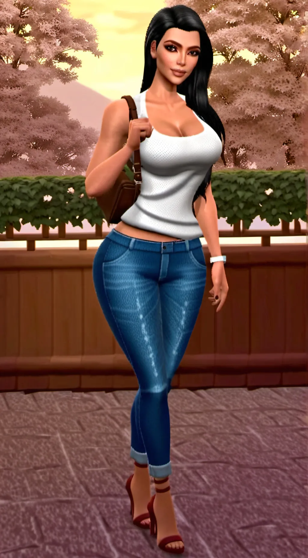 ai character: Kim  background