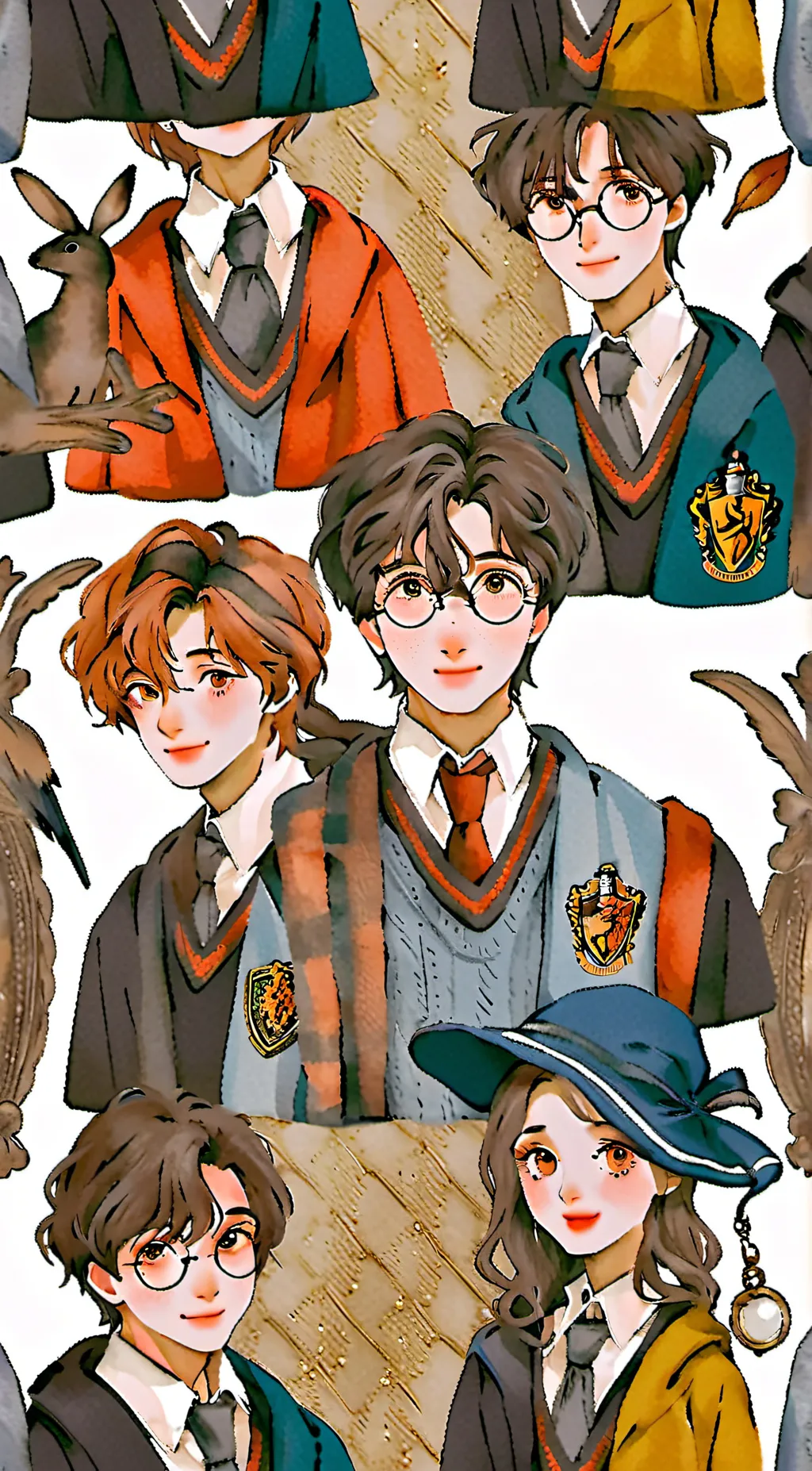 ai character: Harry Potter  background