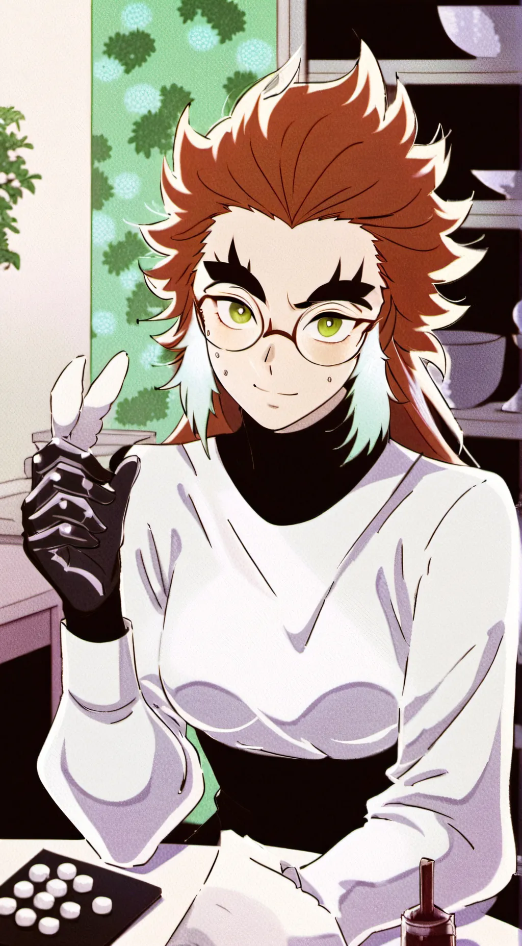 ai character: kyiojuro rengoku  background