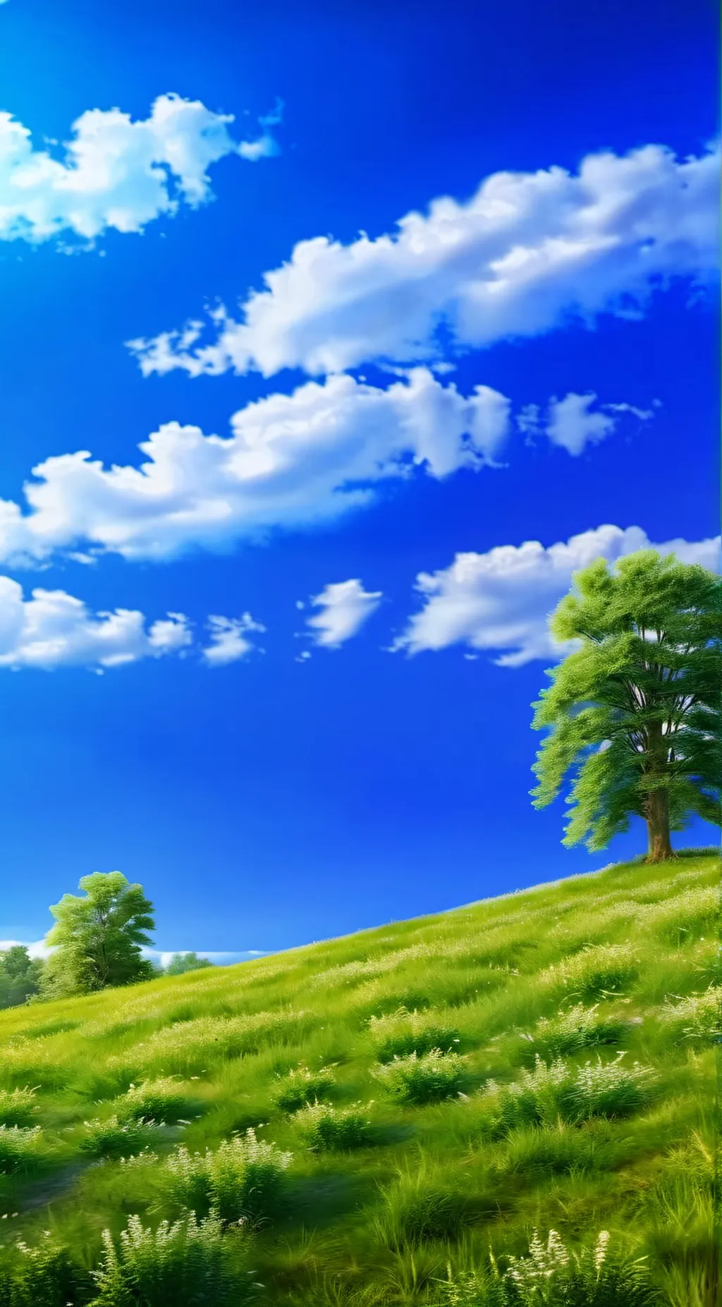 ai character: Grass background