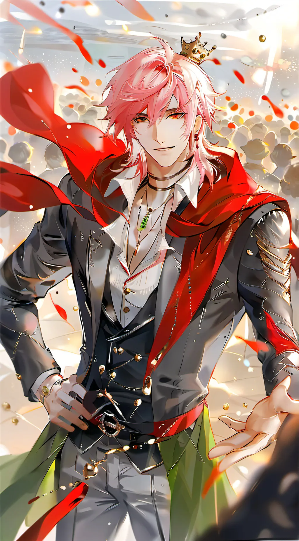 ai character: deku as techno background