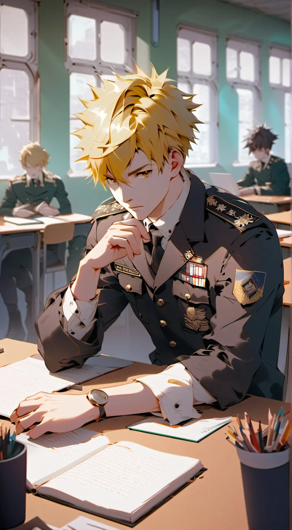 ai character: bakugo background
