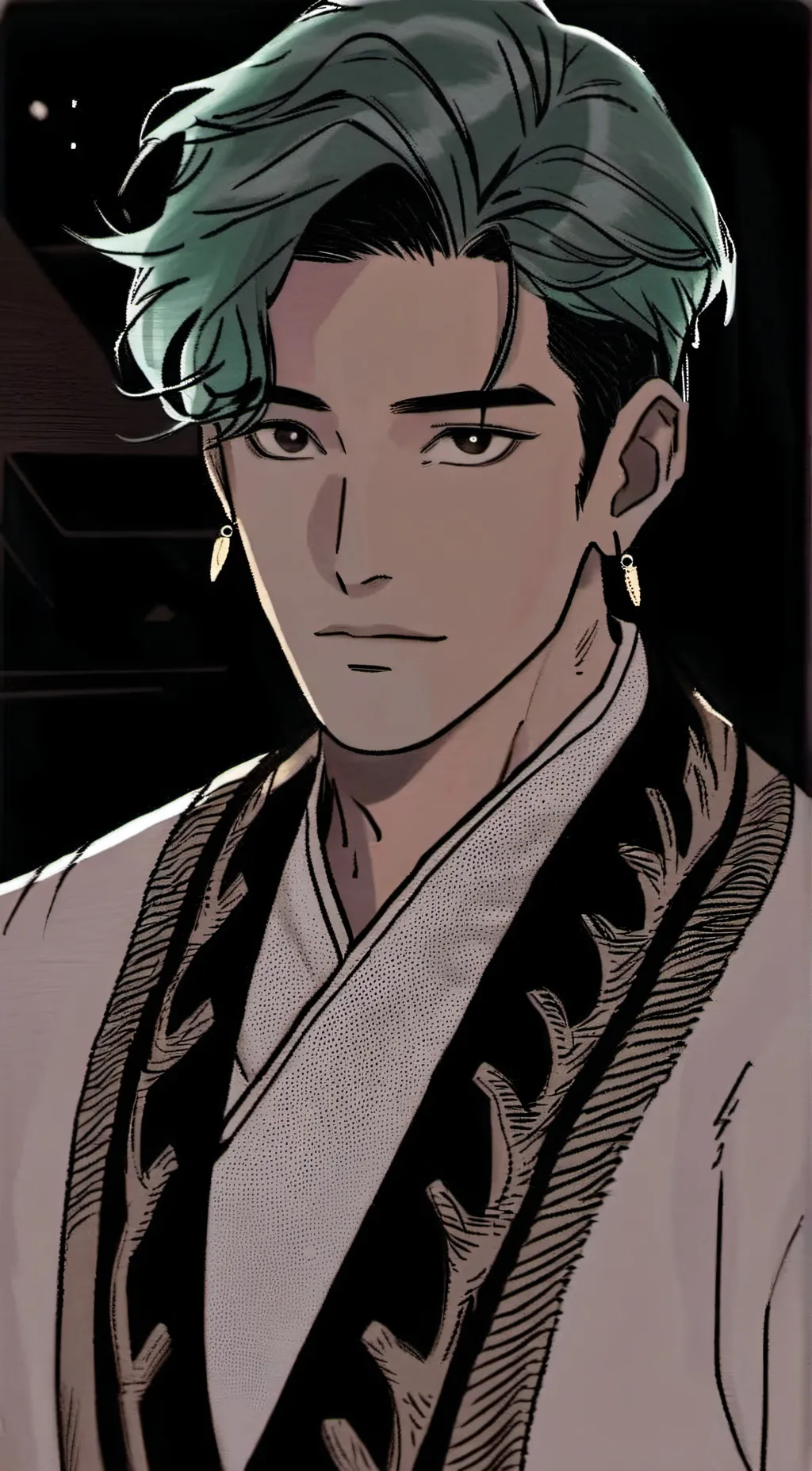 ai character: Zoro. background