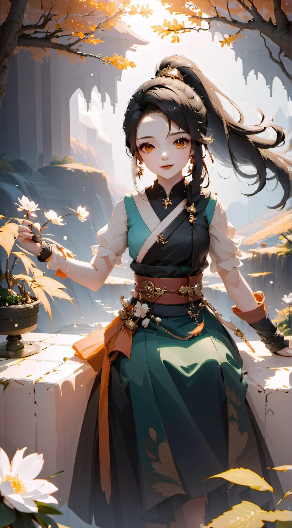 ai character: Lea background