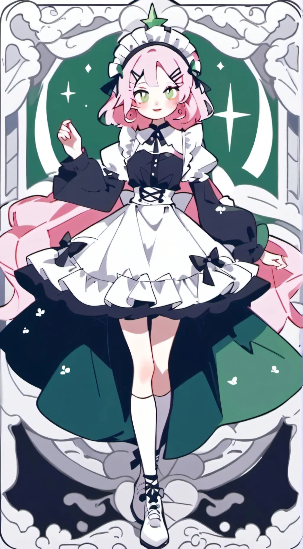 ai character: mean made background