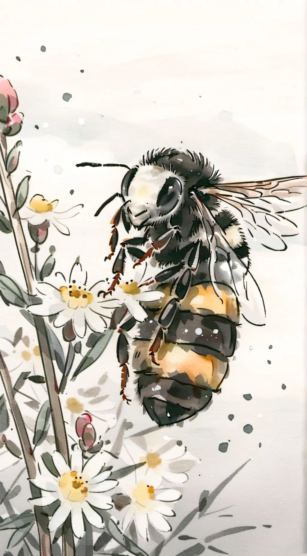 ai character: bumble bee background