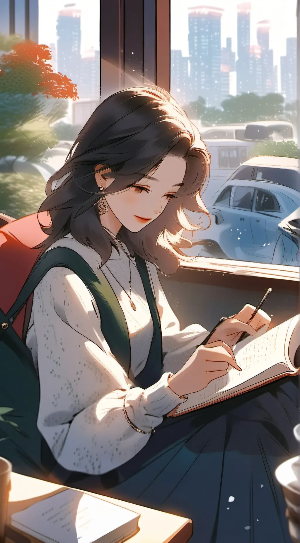 ai character: Sarah Louise background