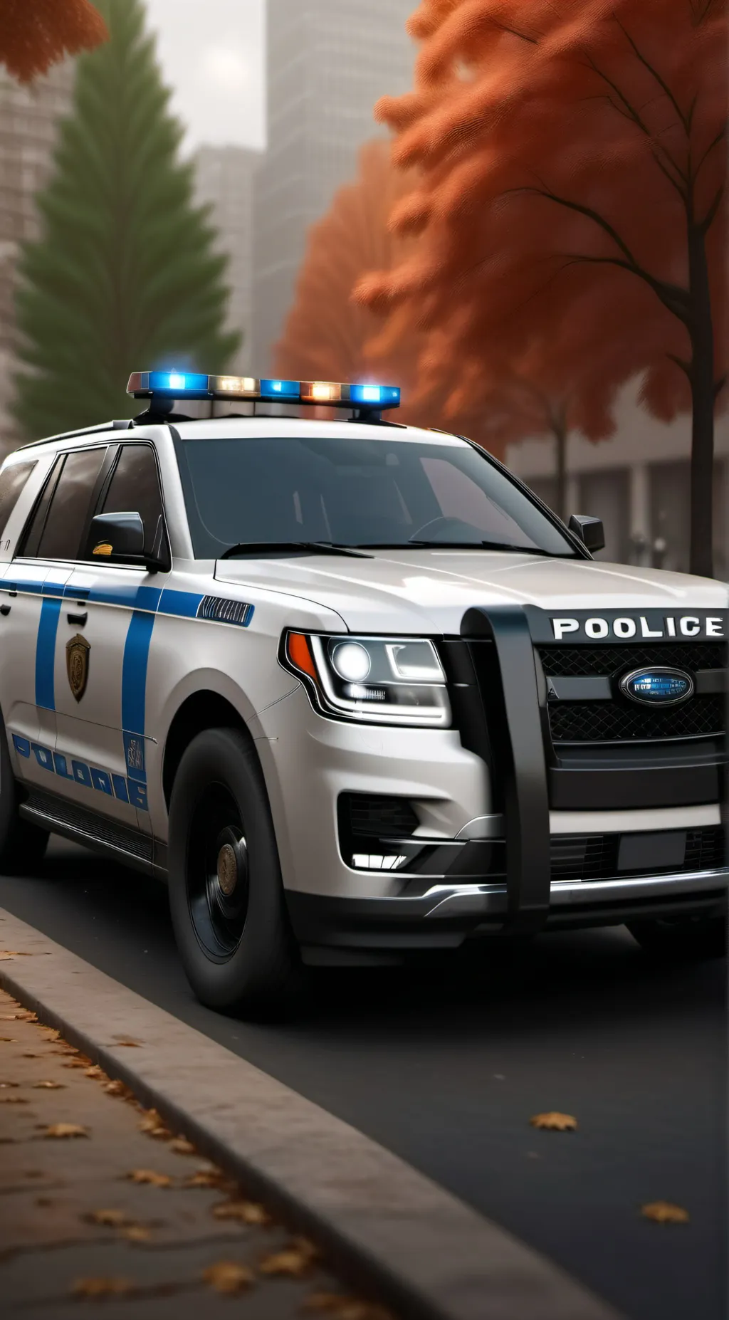 ai character: police 🚔 🚓 👮‍♀️ 🚨 background