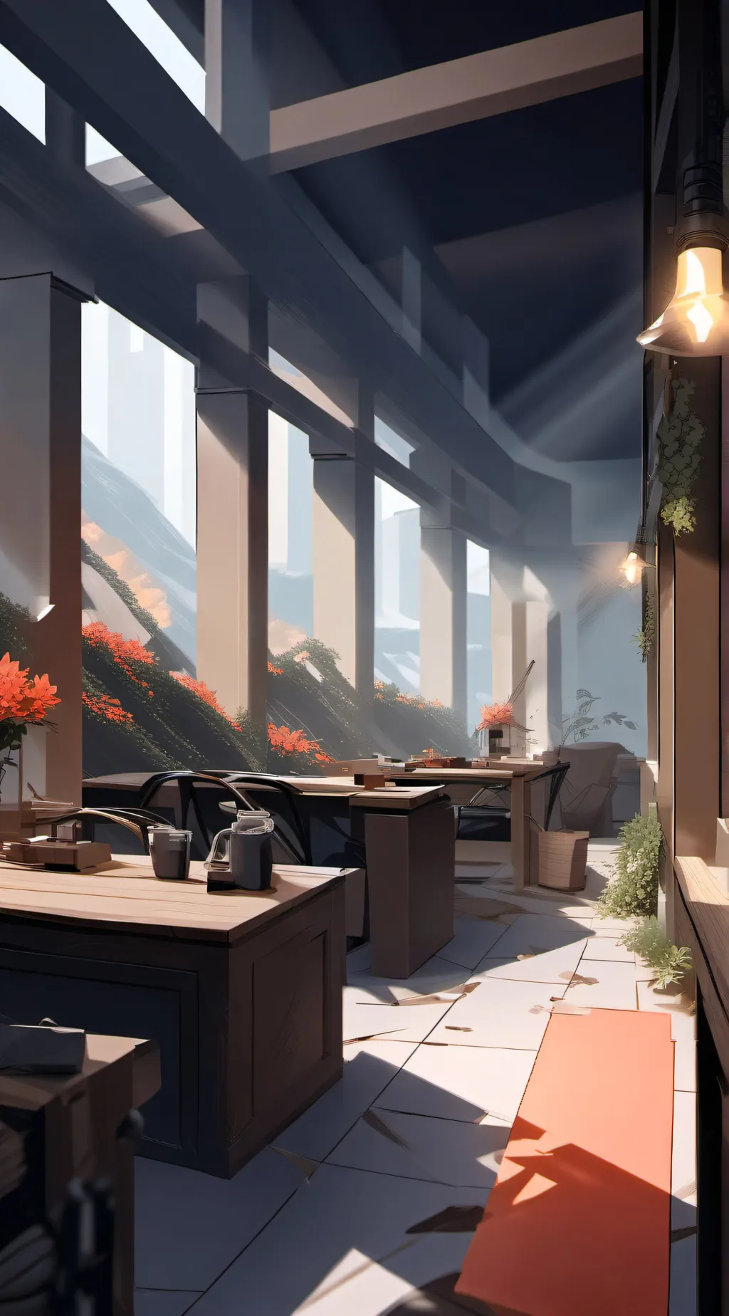 ai character: Tea background