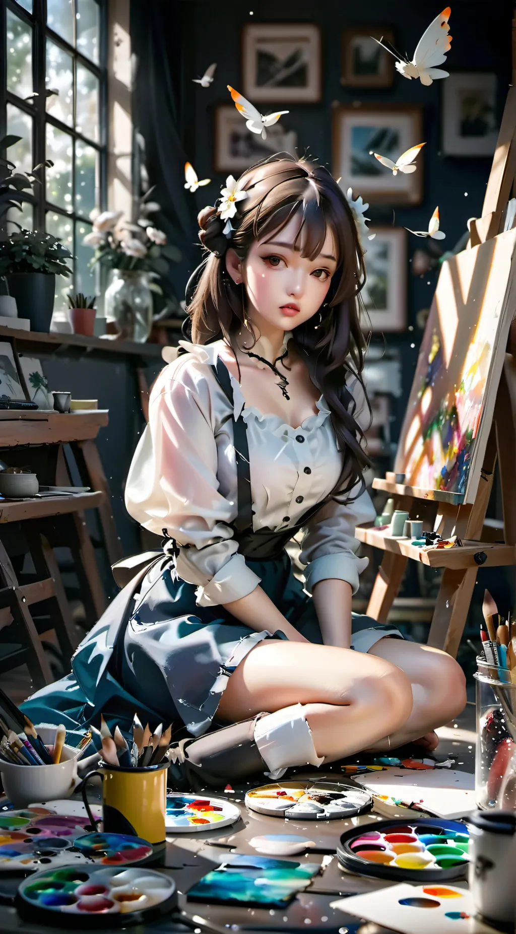 ai character: Samica background