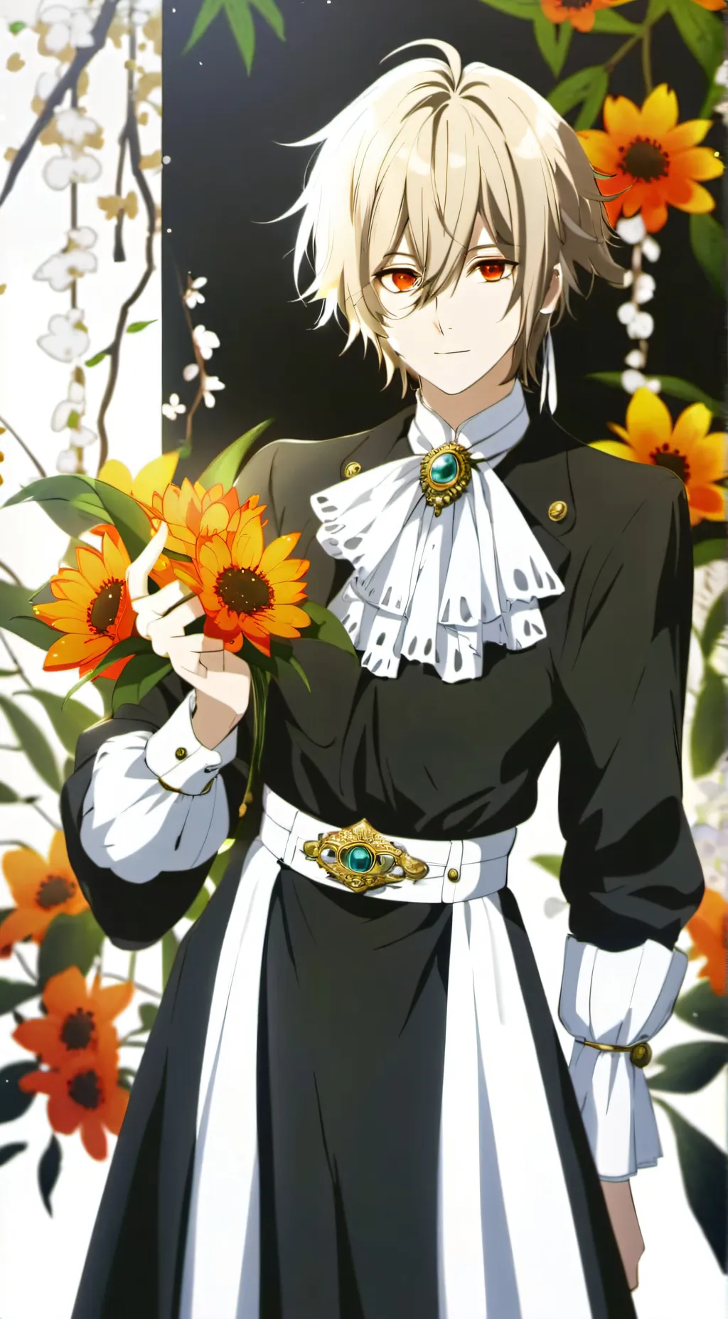 ai character: Made background