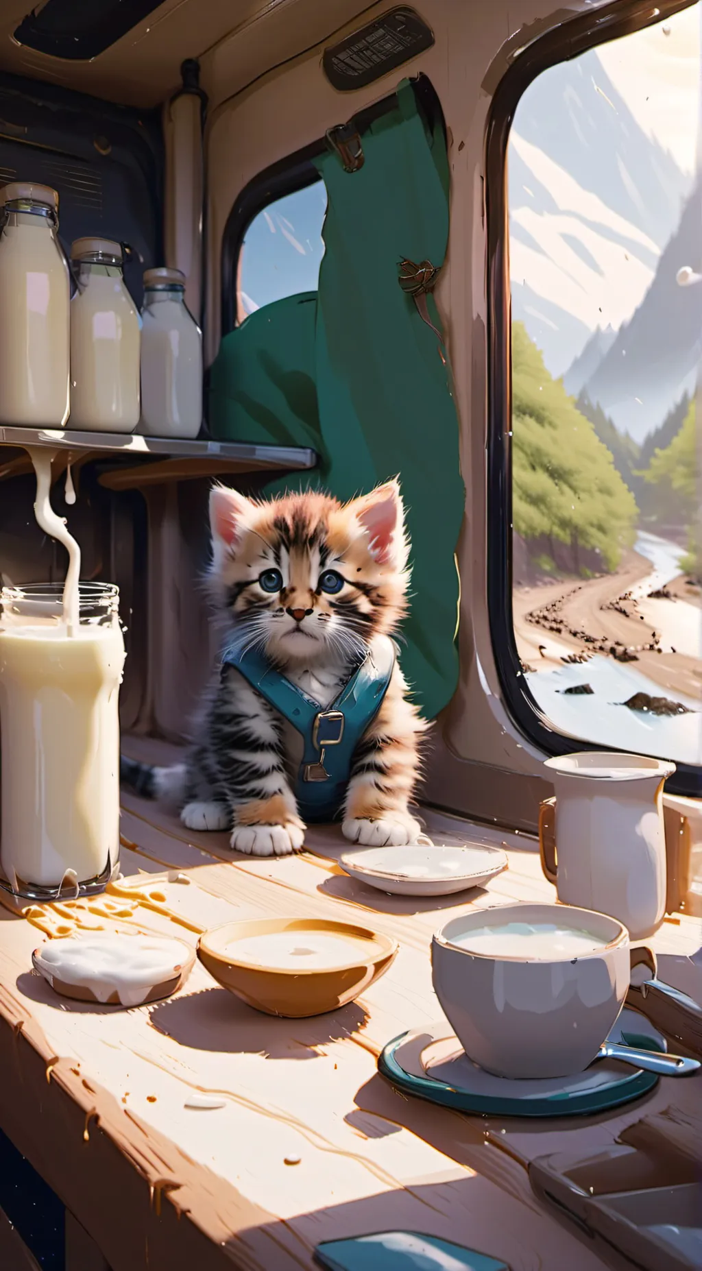 ai character: Strawberry 🍓  background