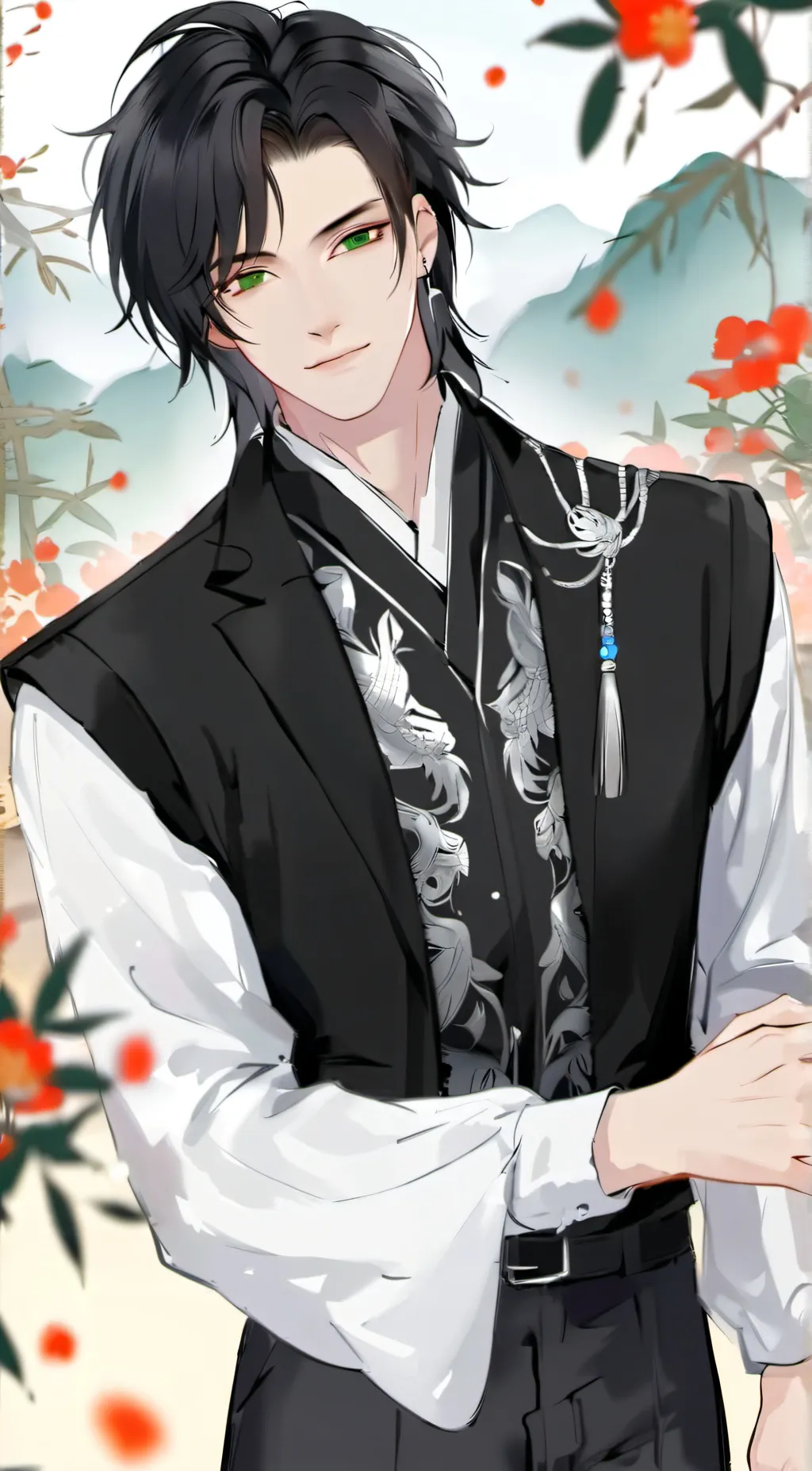 ai character: Haru Nakamura background