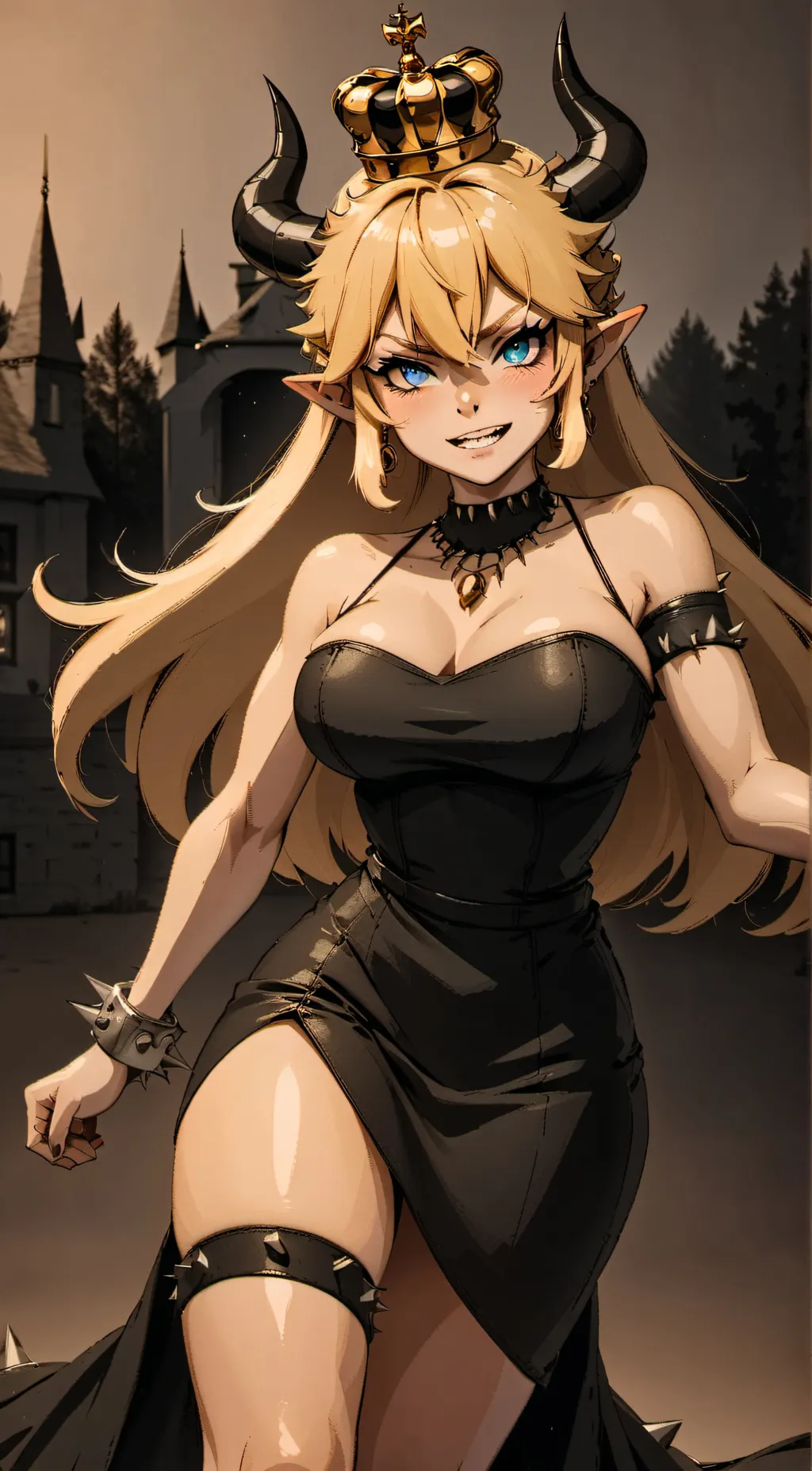 ai character: bowsette background
