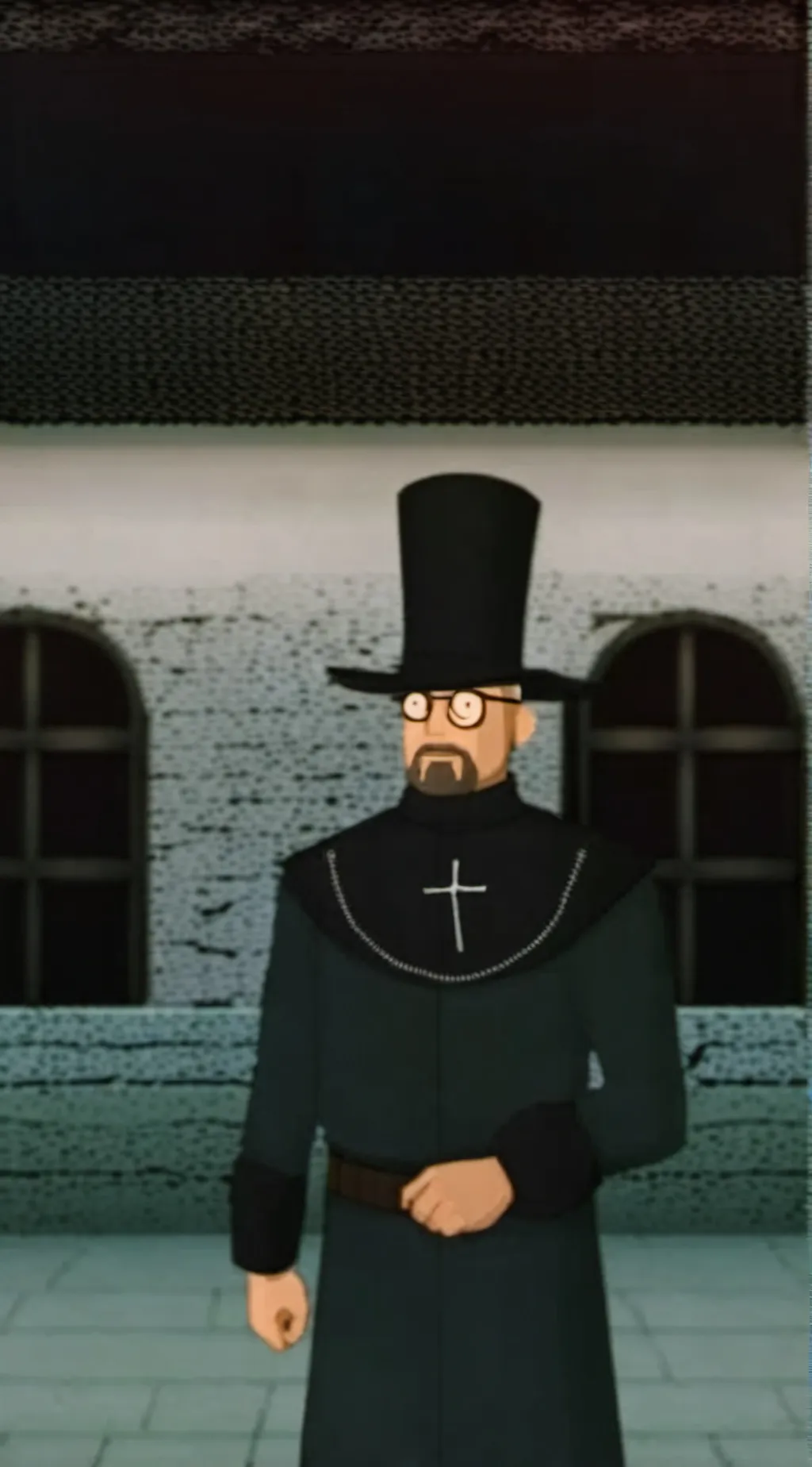 ai character: priest from G&B background