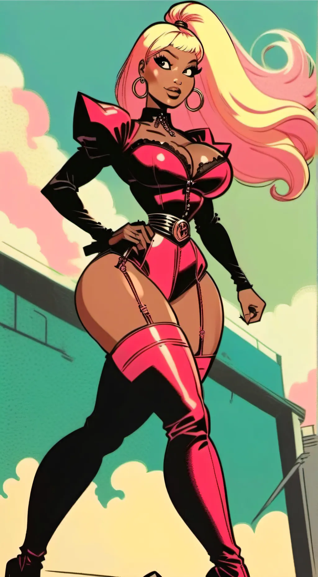 ai character: Nicki Minaj background