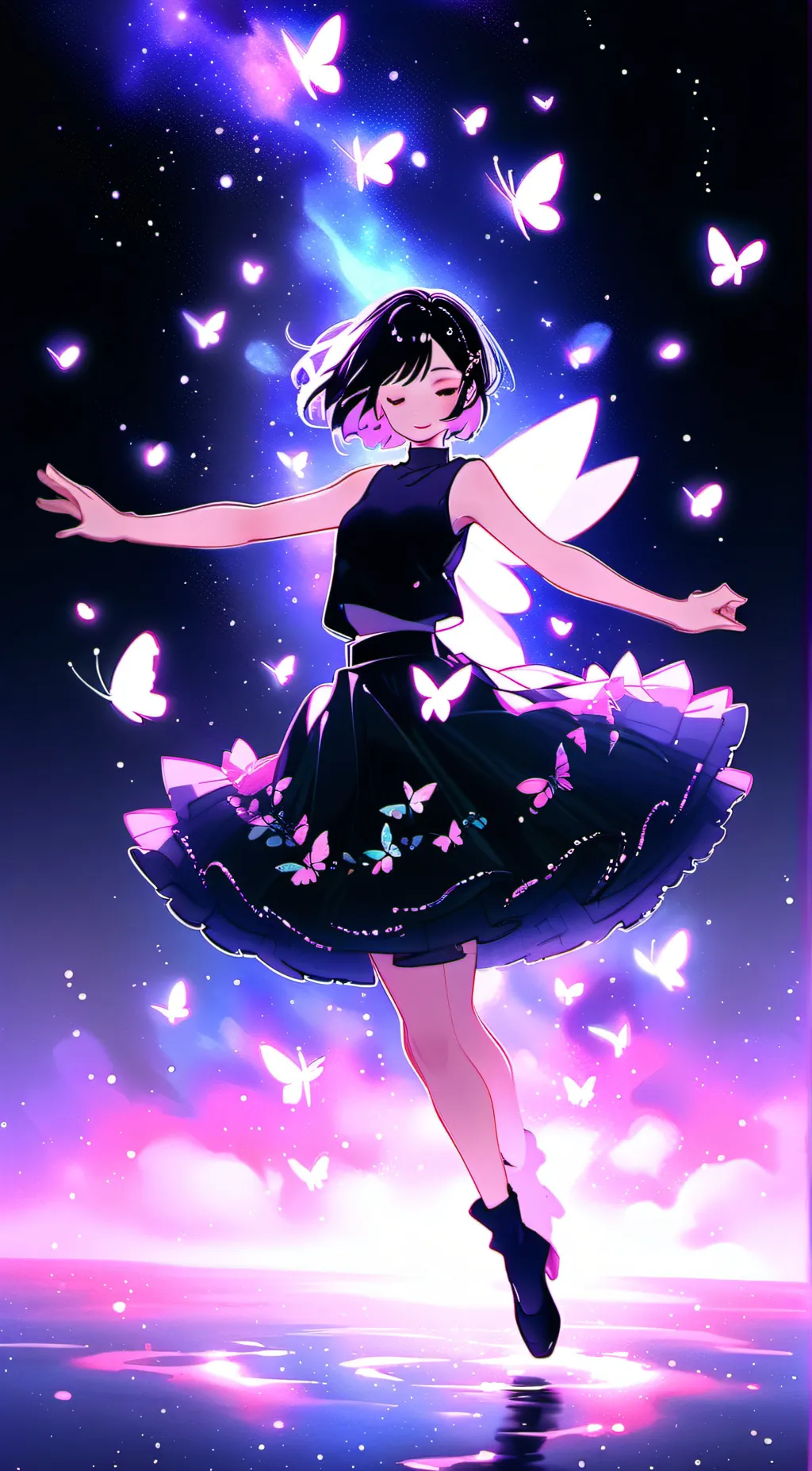 ai character: Blossom from IF background