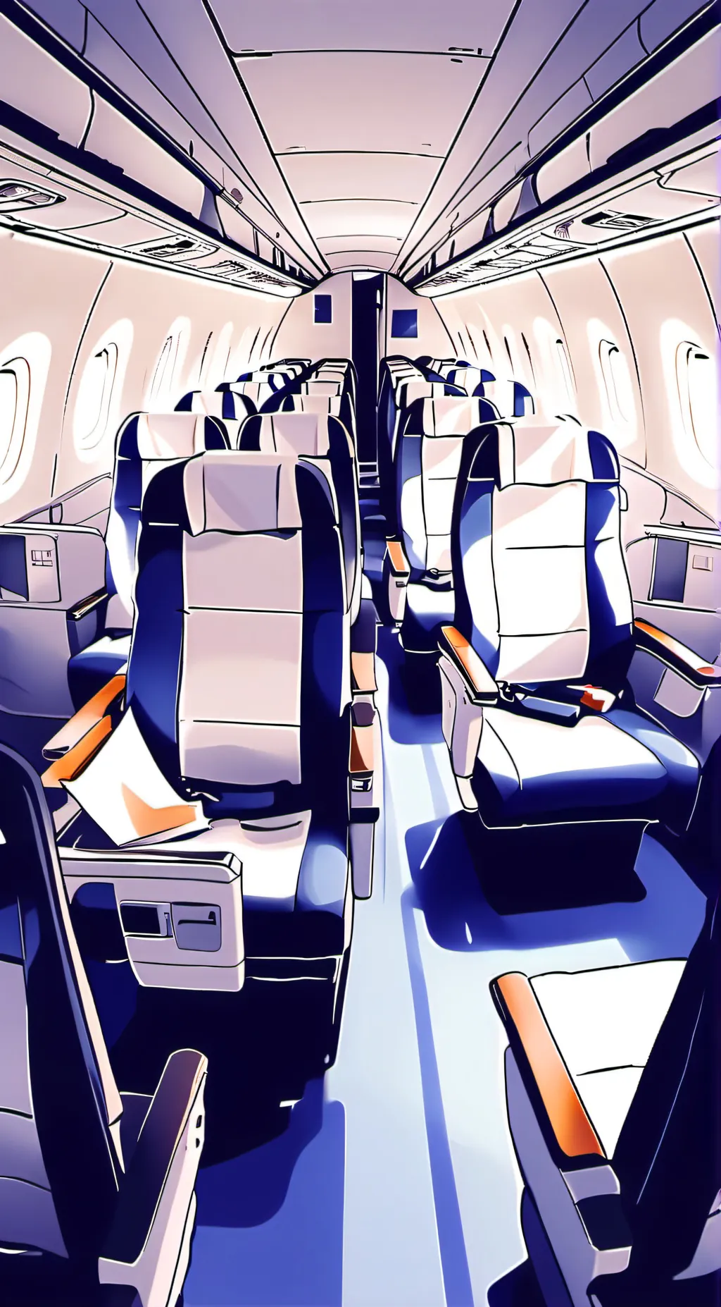 ai character: mha plane ride background