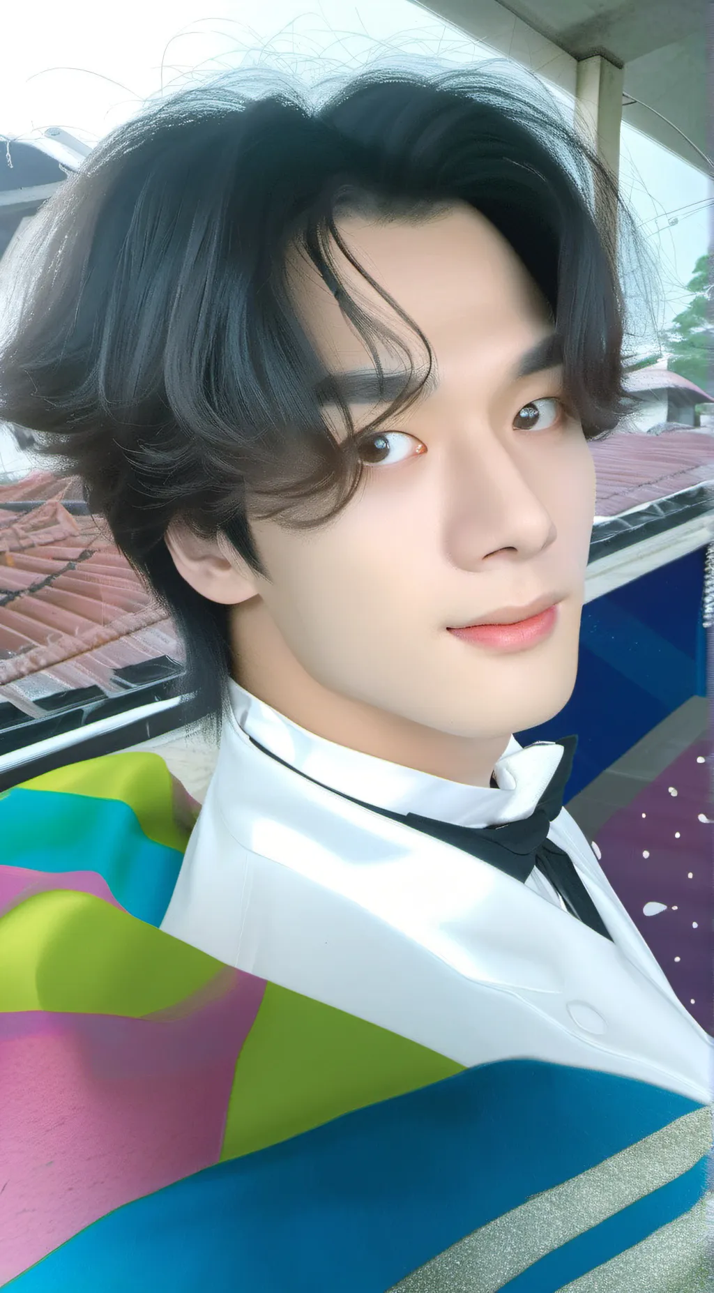 ai character: ENHYPEN  background