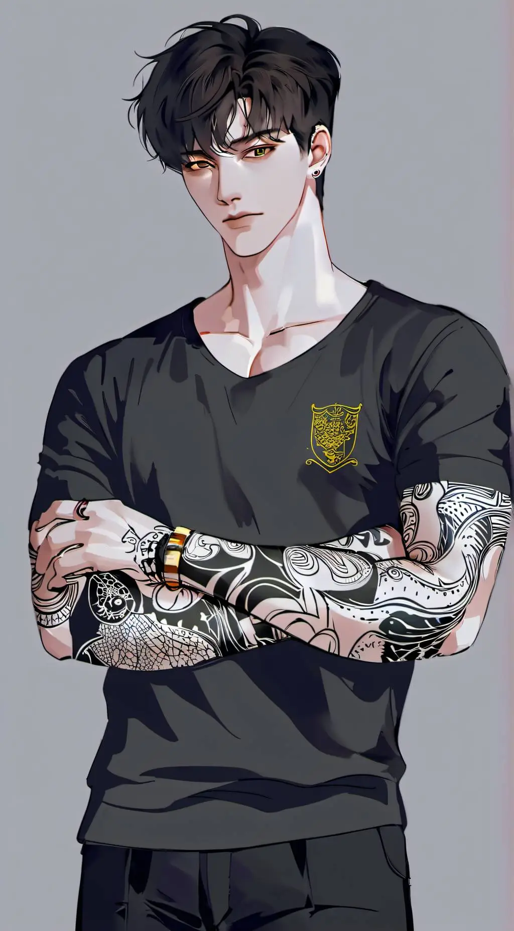 ai character: Damien background