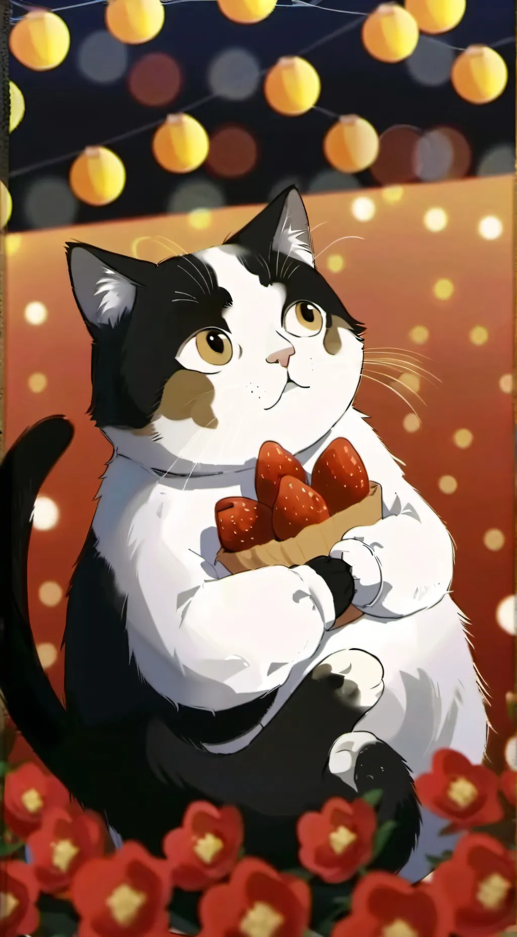 ai character: Pig the cat background