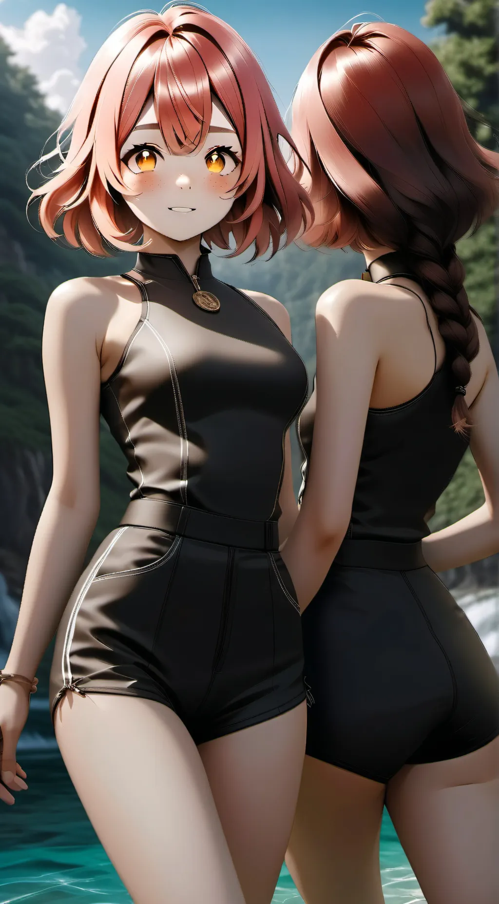 ai character: leah and u background