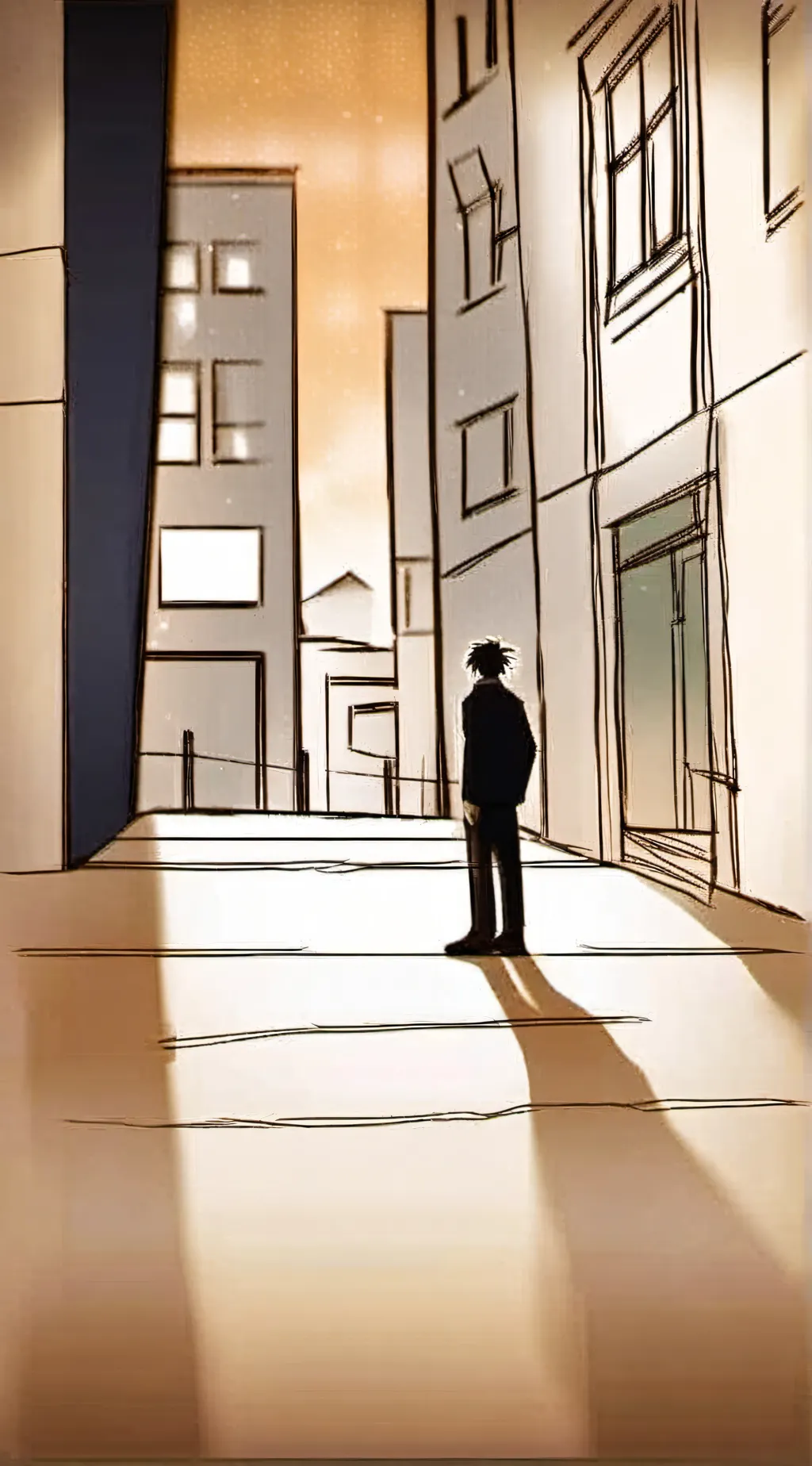 ai character: shadow background