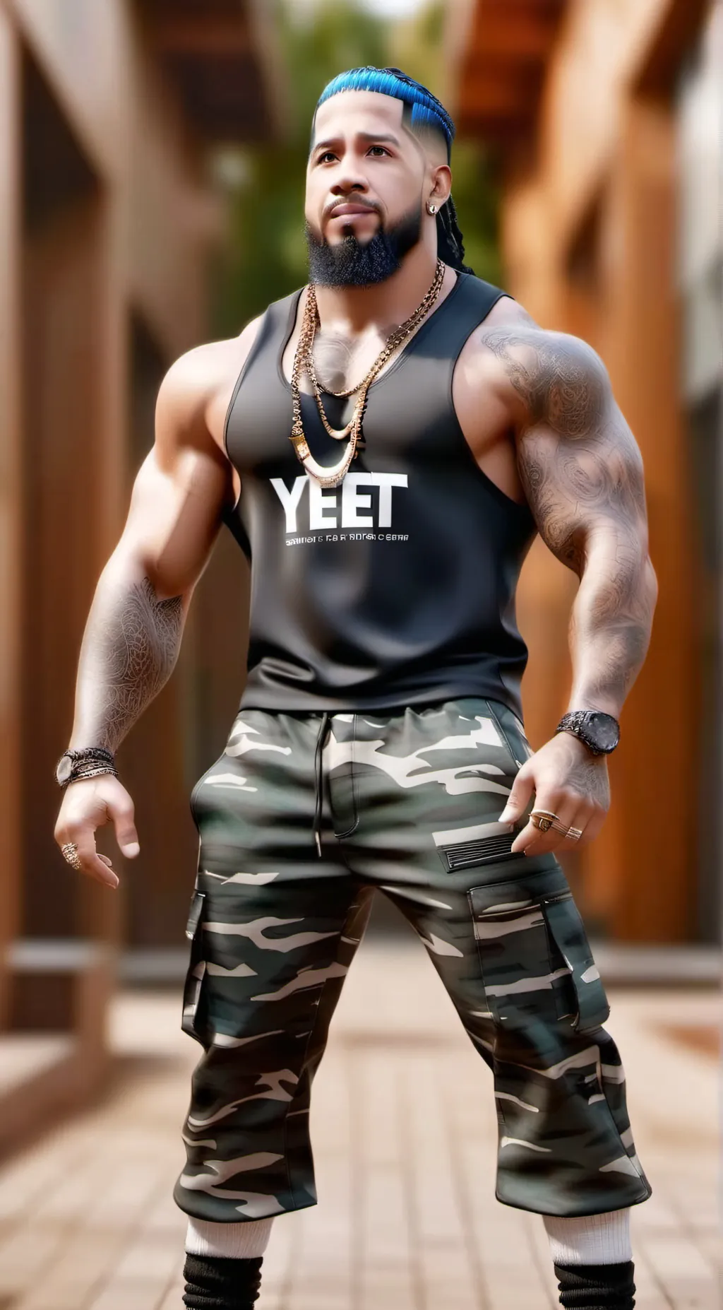 ai character: Jey Uso YEET! background